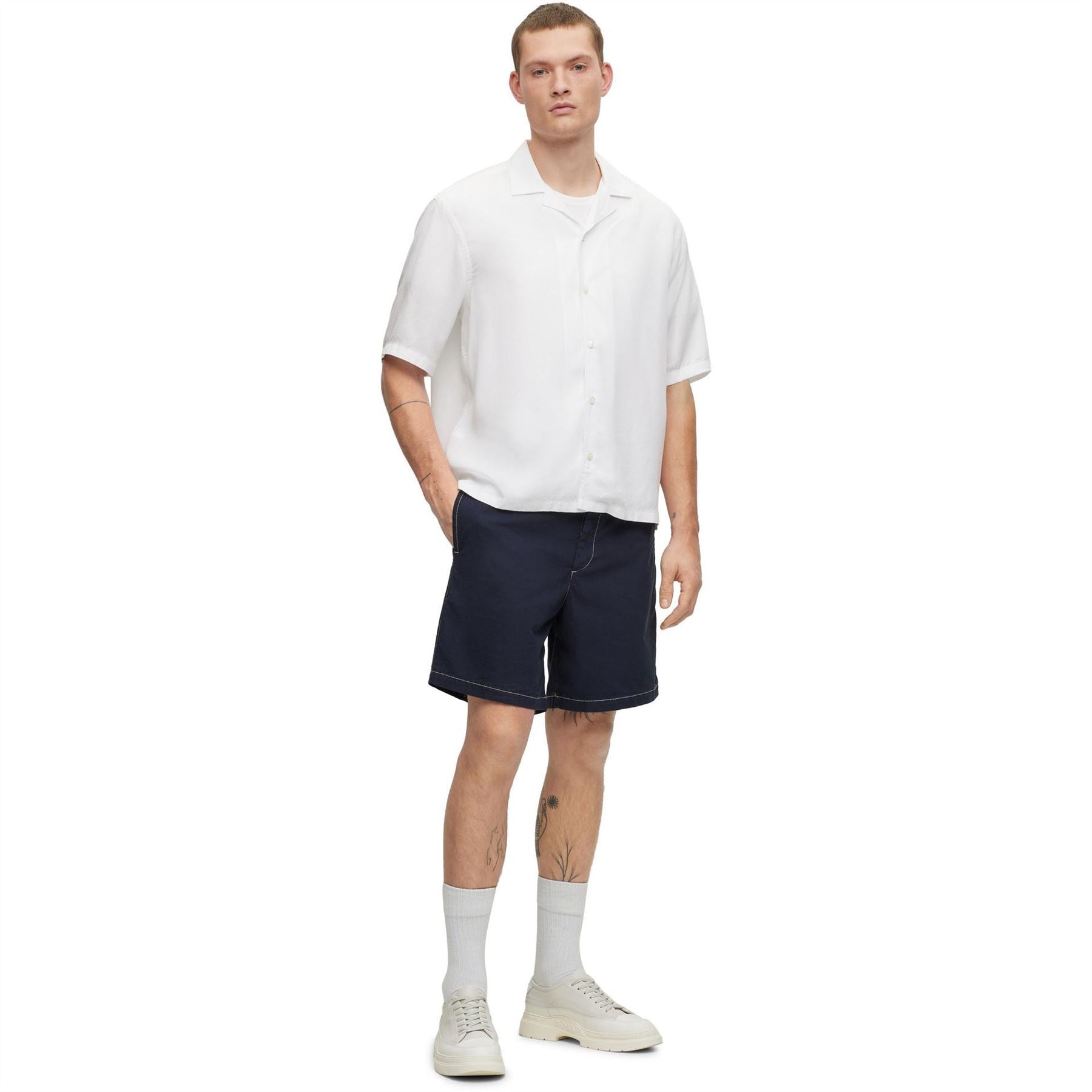Boss Karlos Bermuda Shorts with Clean Hem