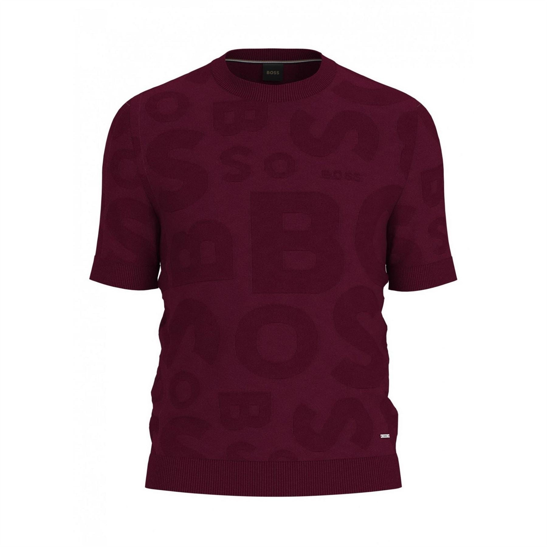 Boss Slim Fit Lettering Crew Neck T-Shirt
