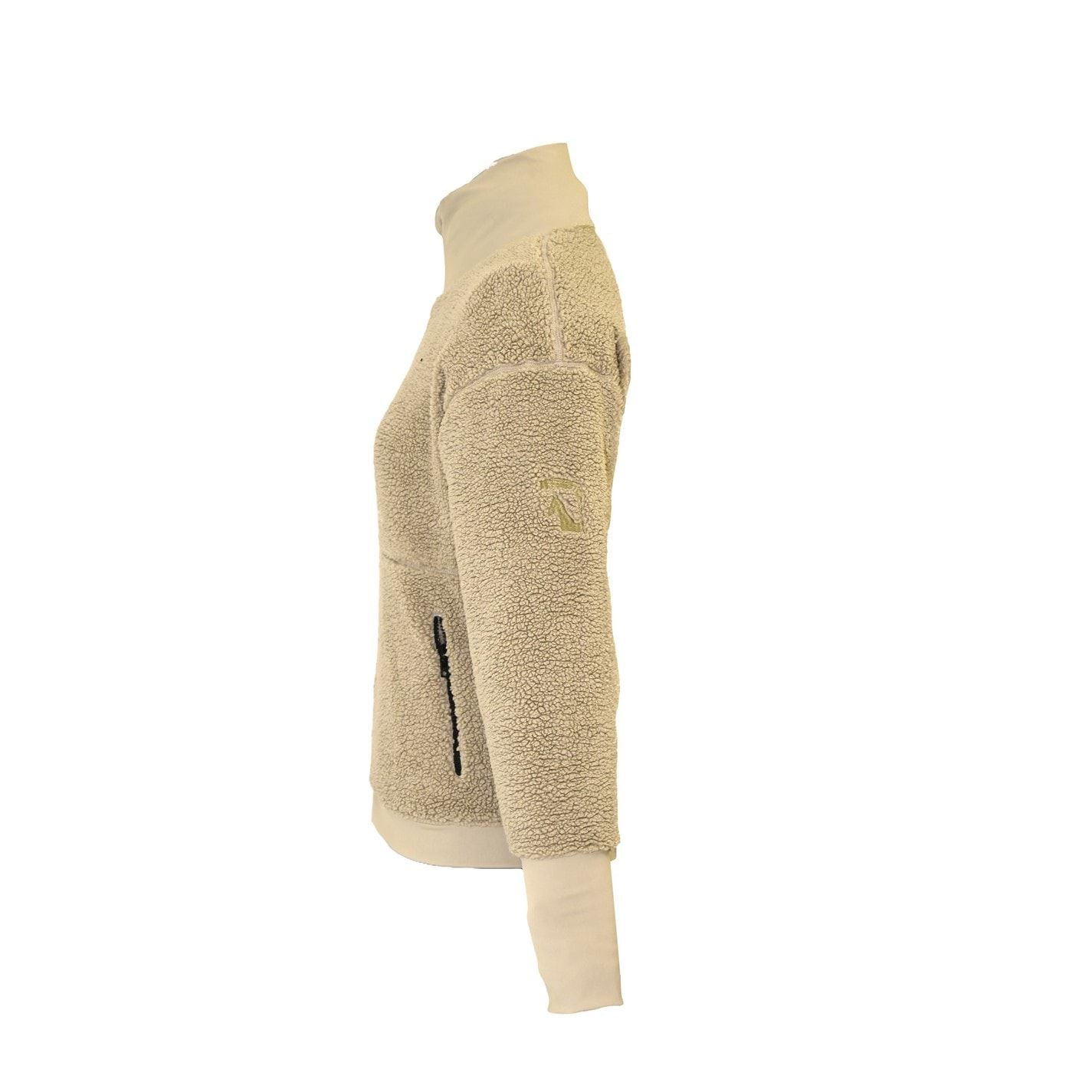 Requisite Essential Sherpa Wind Resistant Teddy Fleece Long Sleeve Oversized Fit Equestrian Jacket