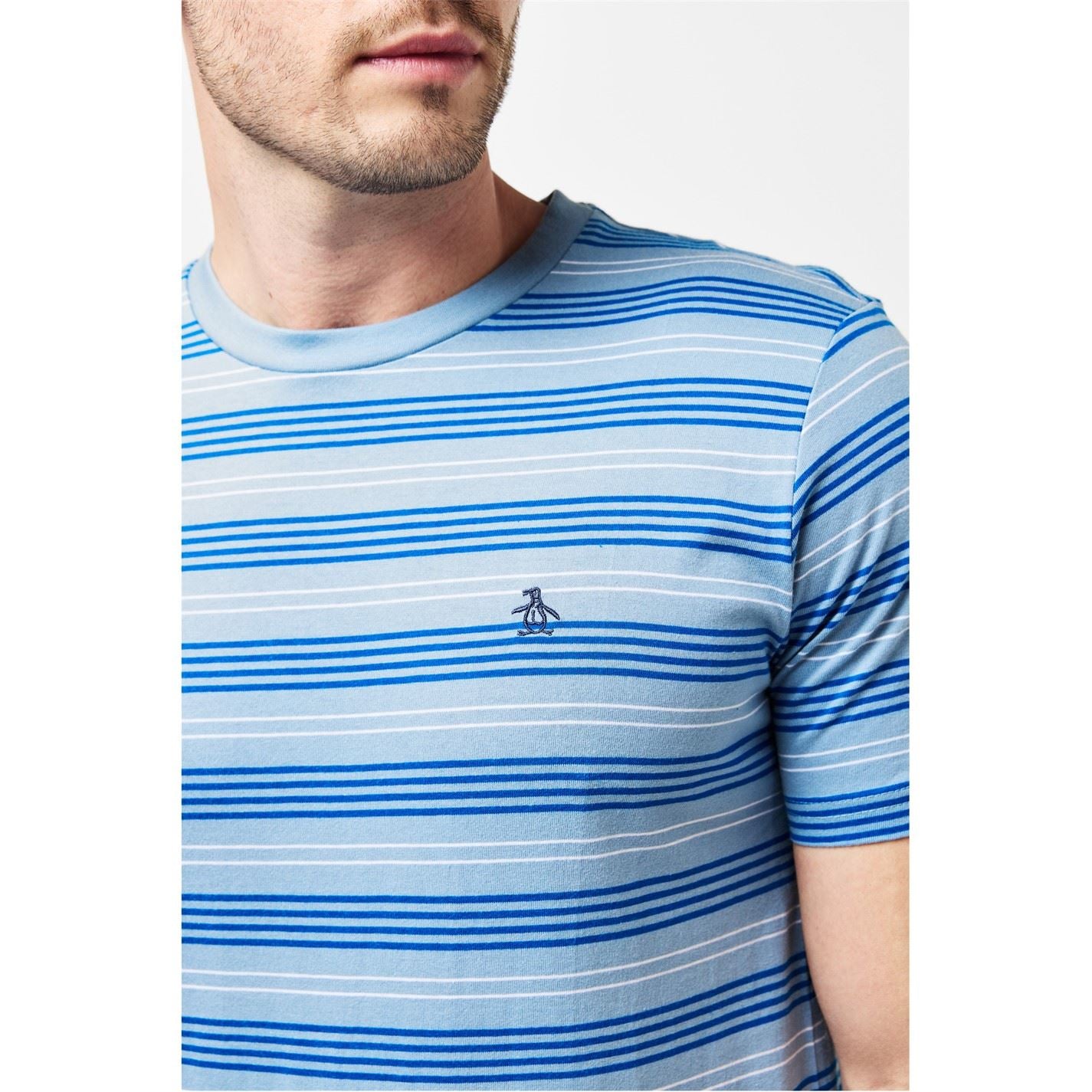 Original Penguin Regular Fit Stripe Crew Neck T-Shirt