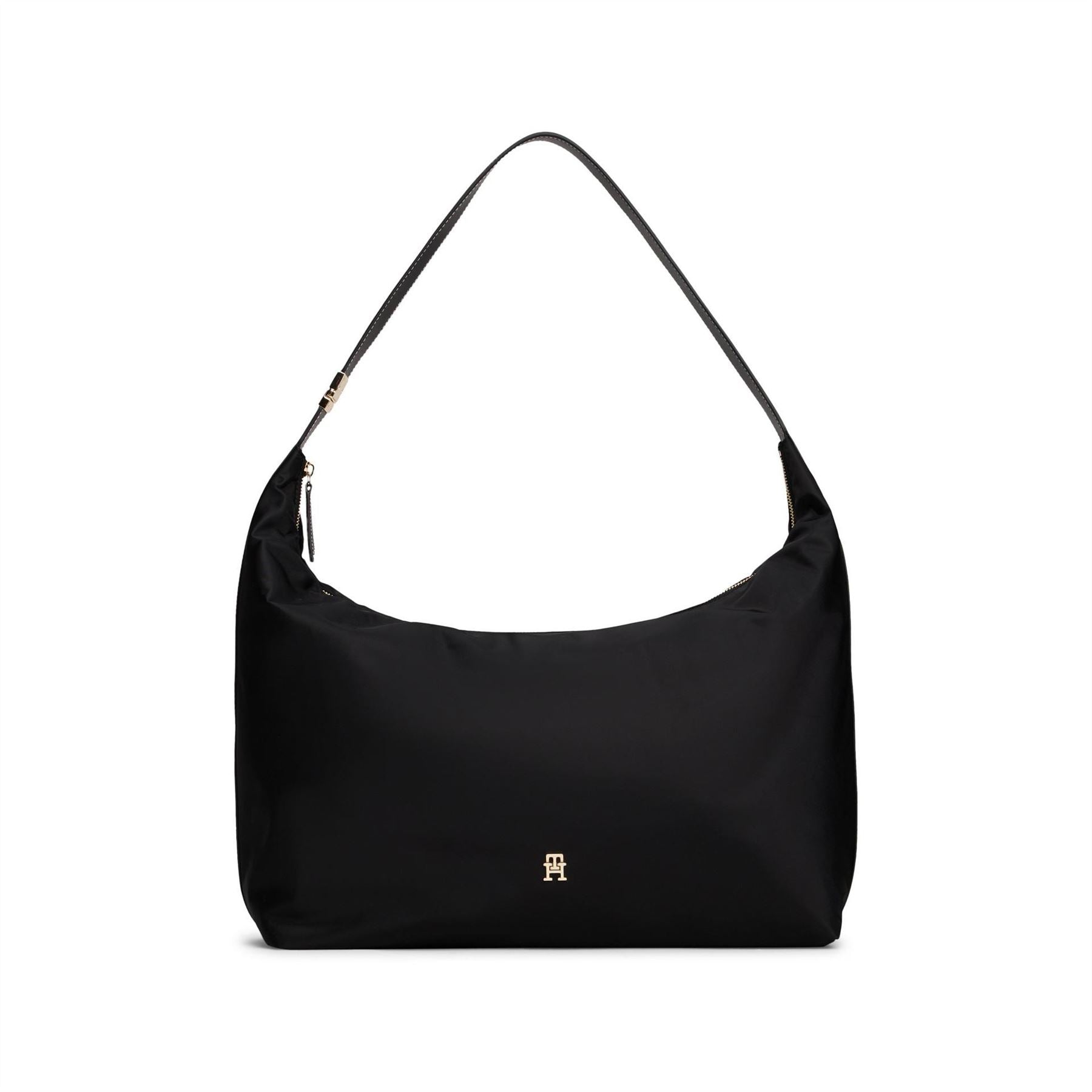 Tommy Hilfiger Go Crescent Shape Hobo Bag with Gold Tone Hardware