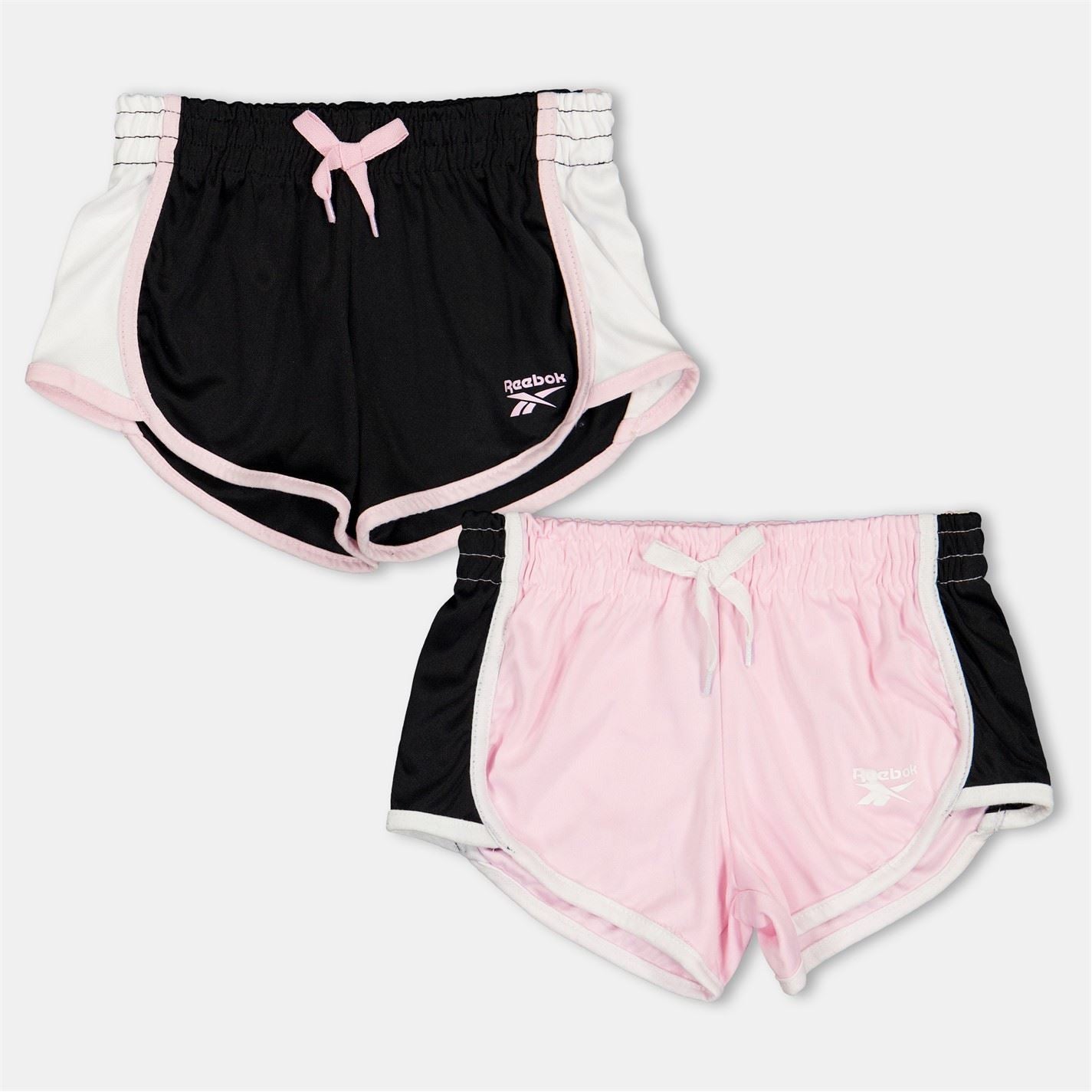 Reebok 2 Pack Bermuda Shorts with Curved Hem