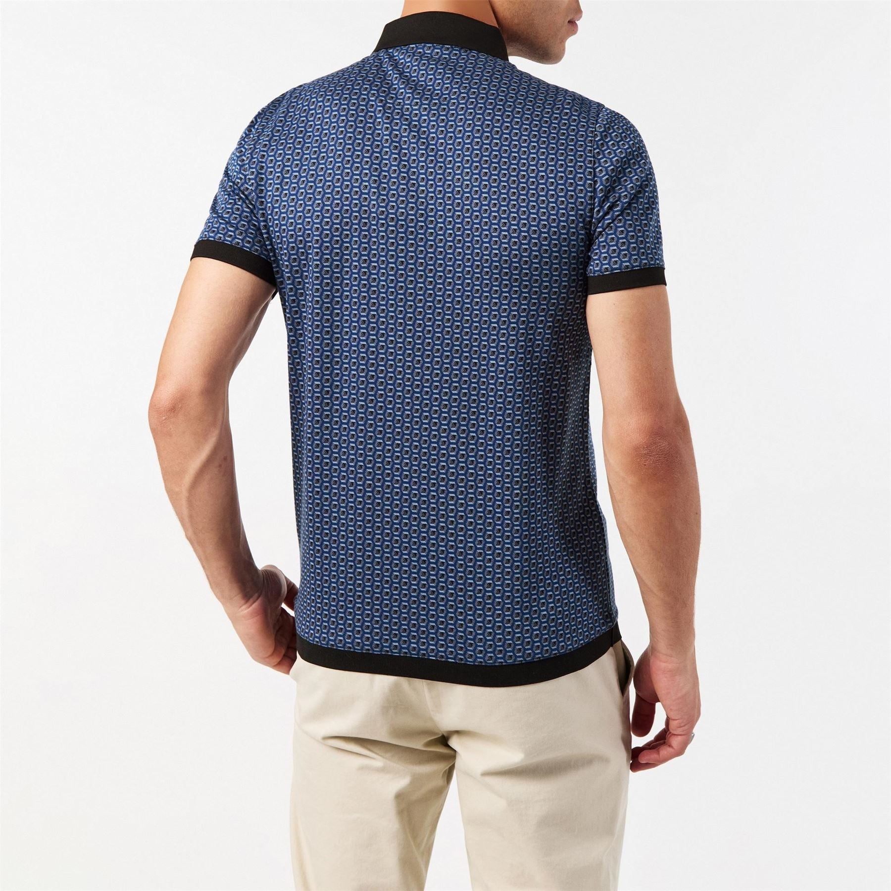 Ted Baker Geo Short Sleeve Polo Shirt