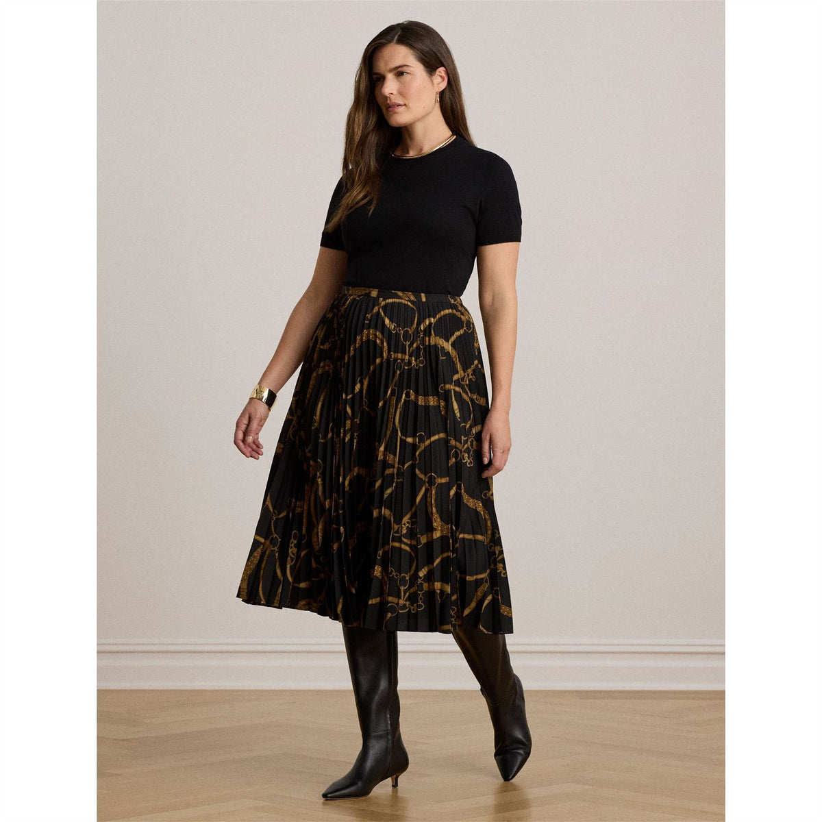 Lauren by Ralph Lauren Pleated Skirt