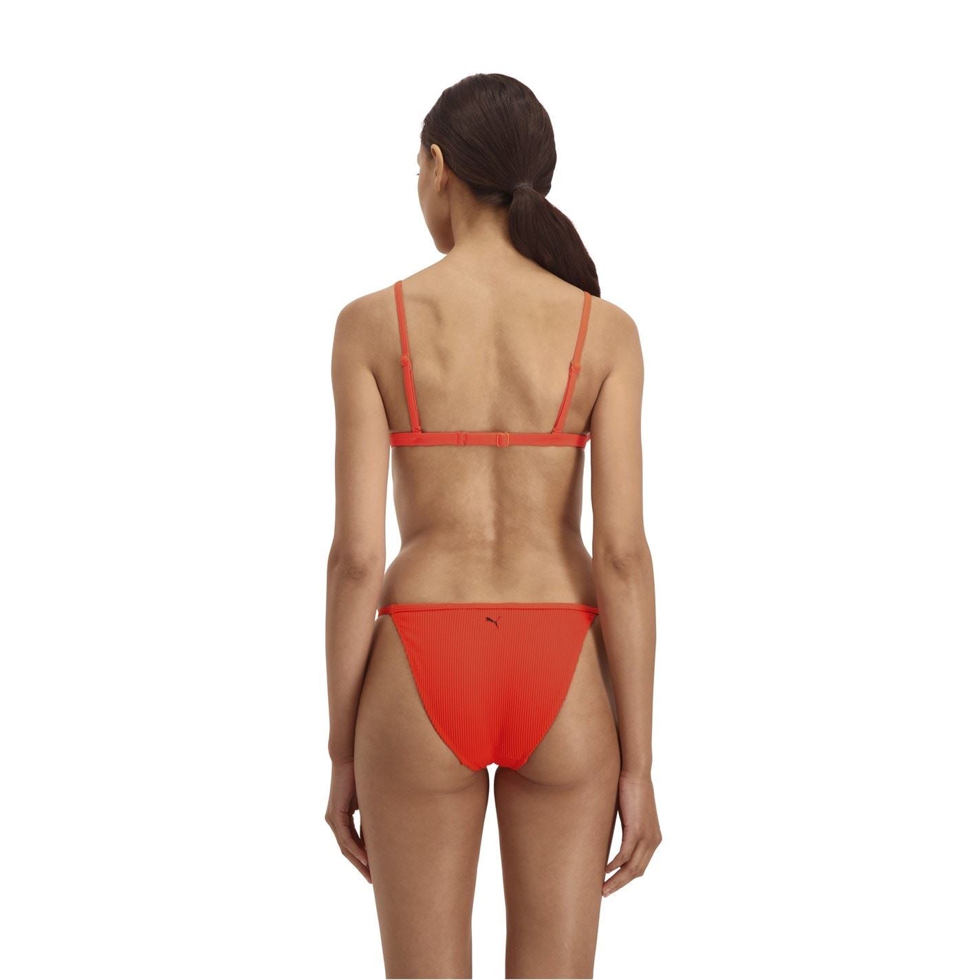 Puma Swim Ribbed Triangle Bikini Top