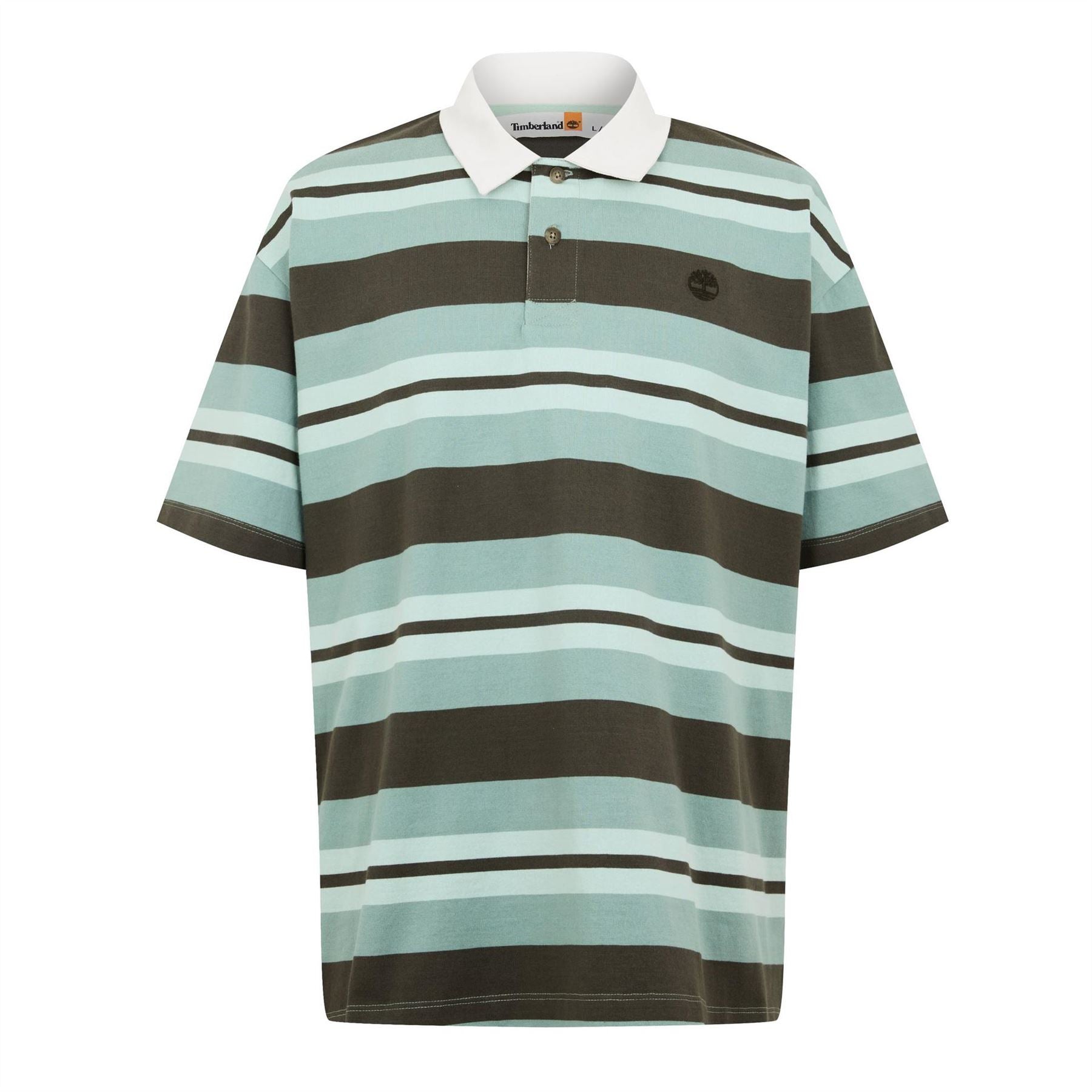 Timberland Striped Short Sleeve Rugby Polo Shirt