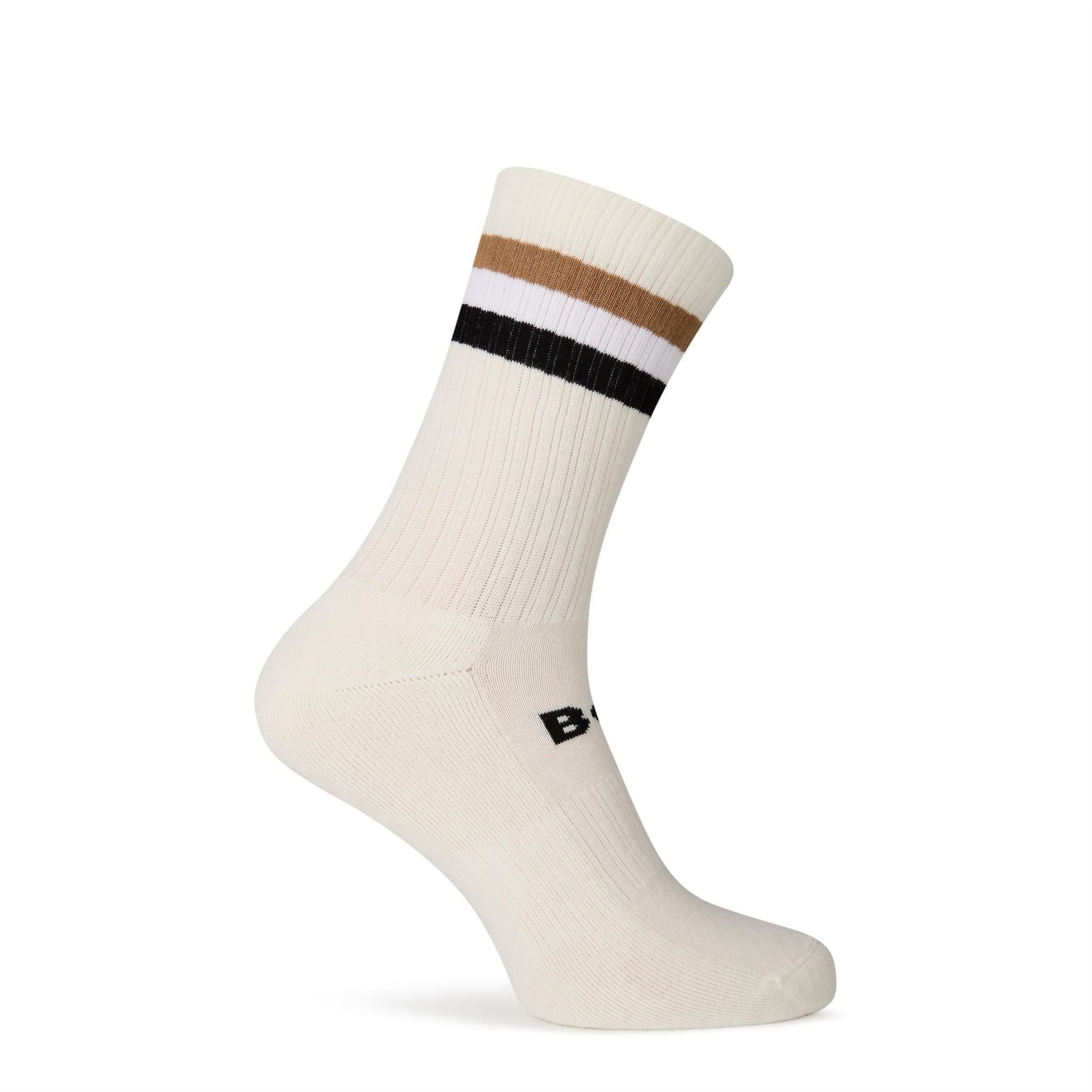 Boss Rib Stripe Crew Socks