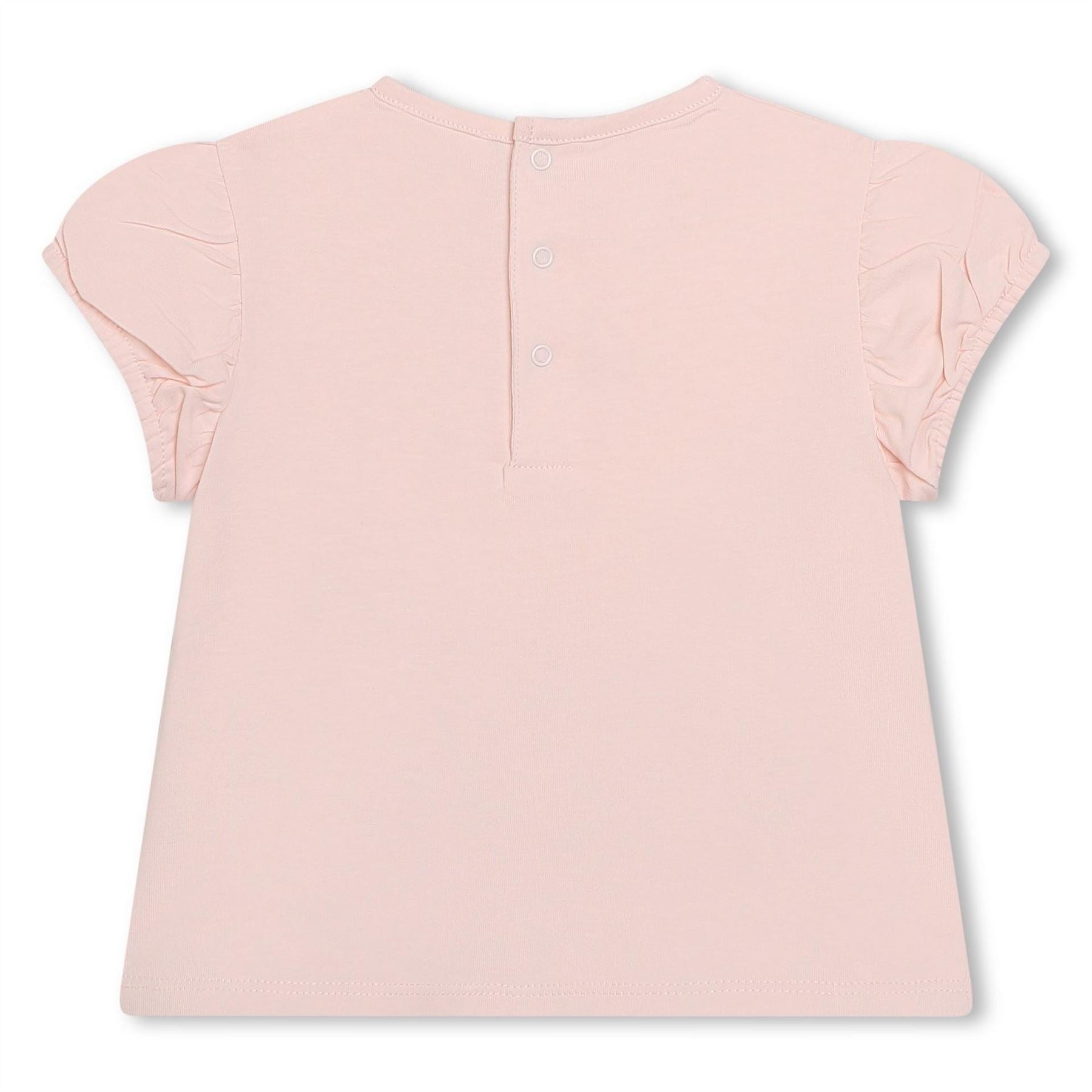Carrement Beau Regular Fit Puff Sleeve Crew Neck T-Shirt