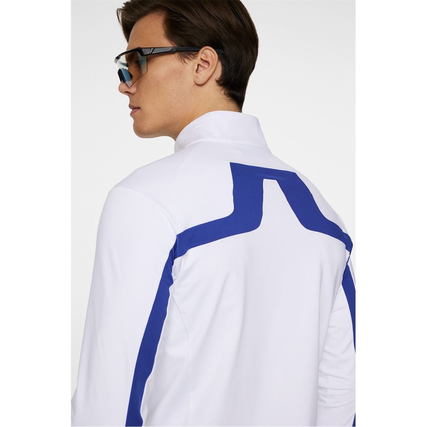 J Lindeberg Golf Jarvis Vertical Logo Funnel Neck Long Sleeve Top