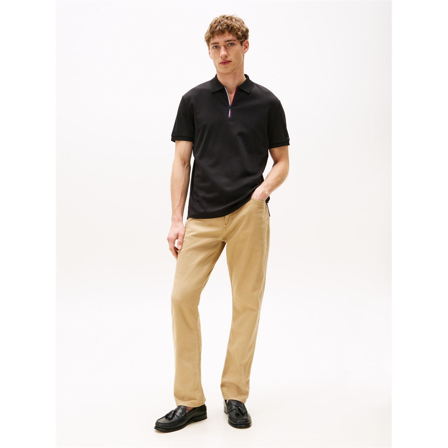 Tommy Hilfiger Zip Placket Polo Shirt