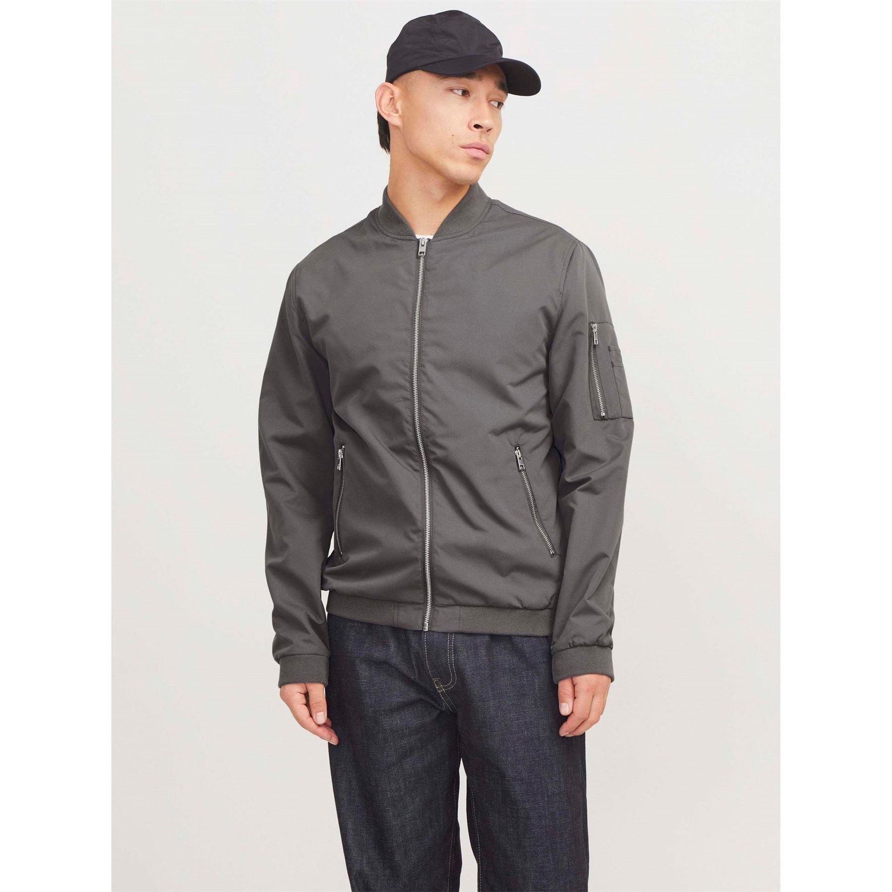 Jack and Jones  Rush Water Resistant Long Sleeve Bomber Jacket