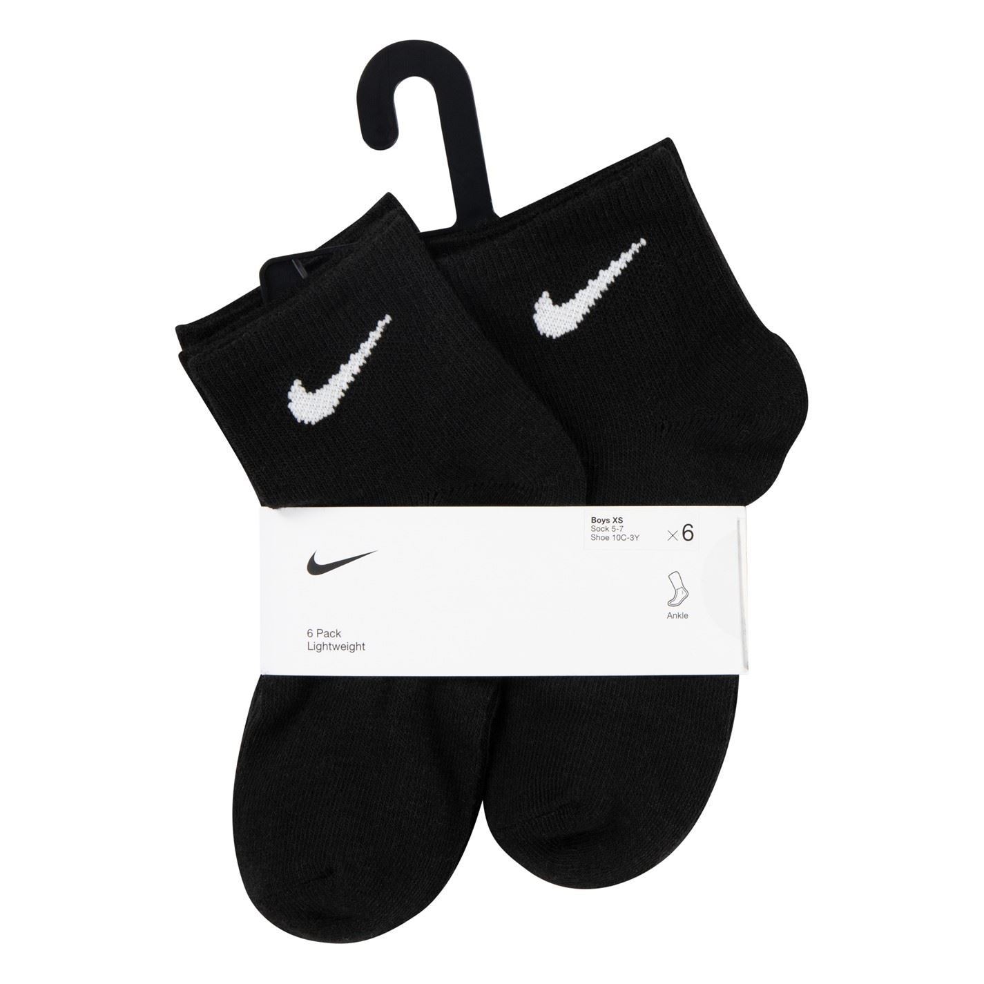 Nike 6 Pack Ankle Socks Childrens