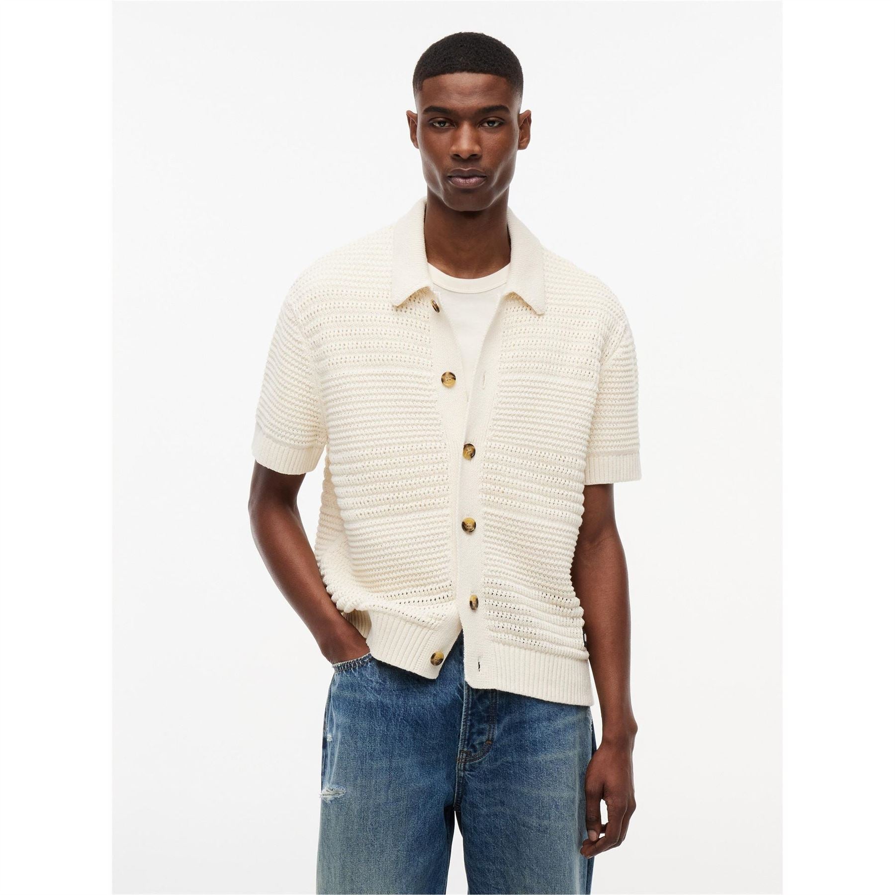 Tommy Jeans Patterned Short Sleeve Shirt