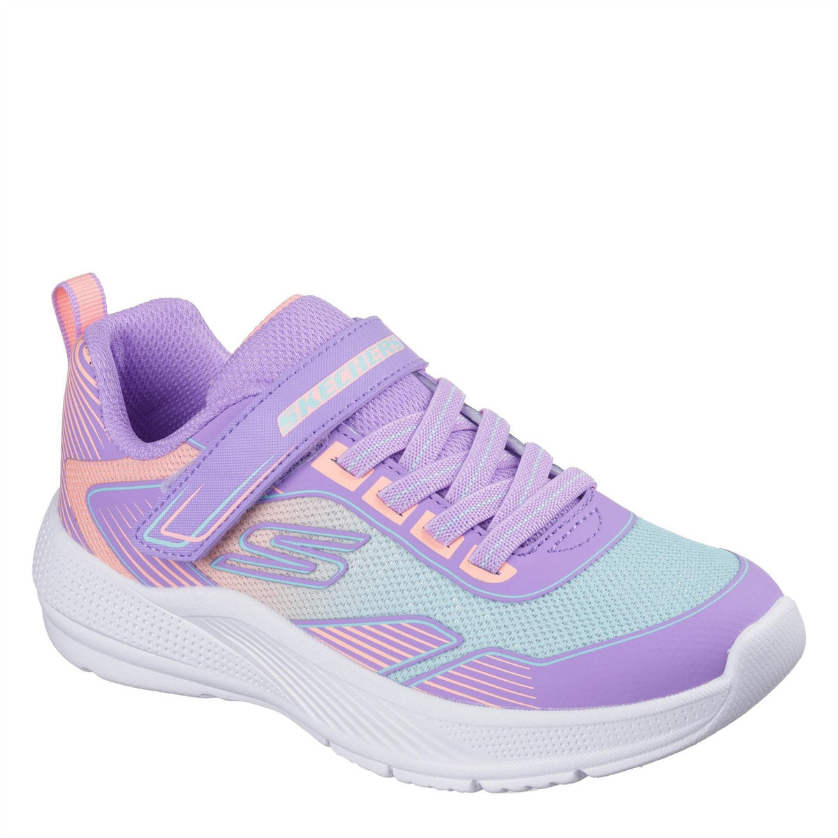 Skechers Gore And Strap Ombre Sparkle Mesh Microspec Runners