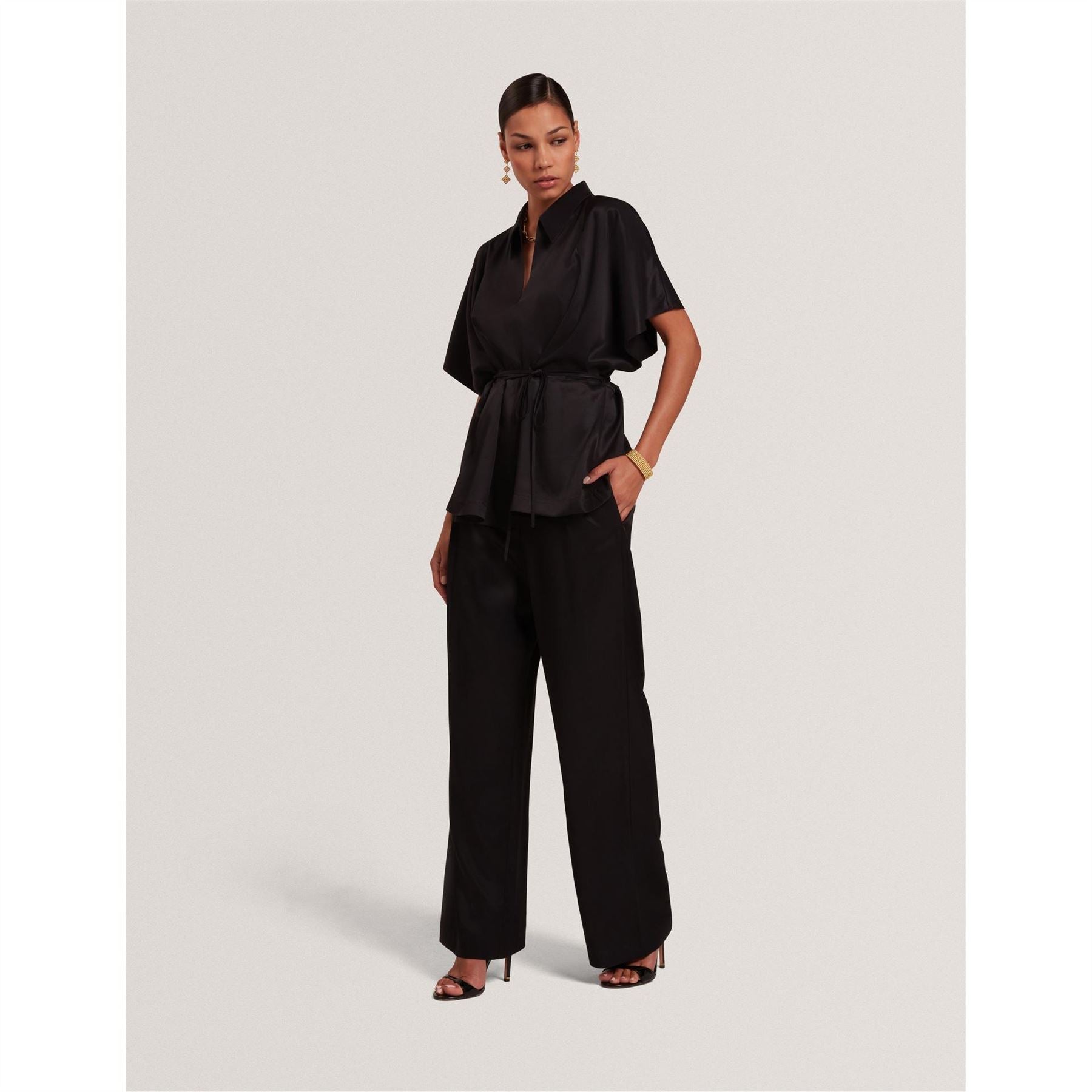 Ted Baker Collared Neck Short Sleeve Tunic Shirt