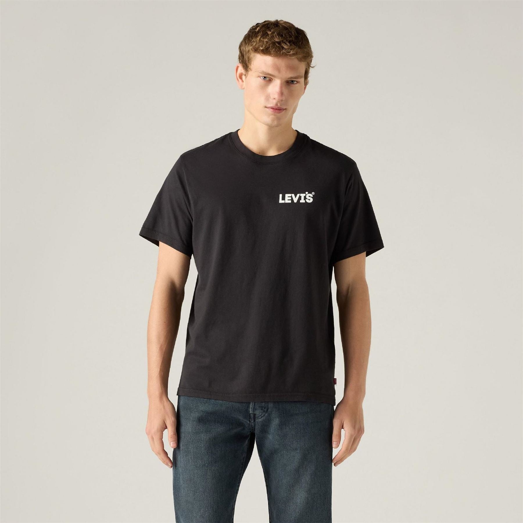 Levis Headline Logo Cotton Short Sleeve Oversized Fit T-Shirt