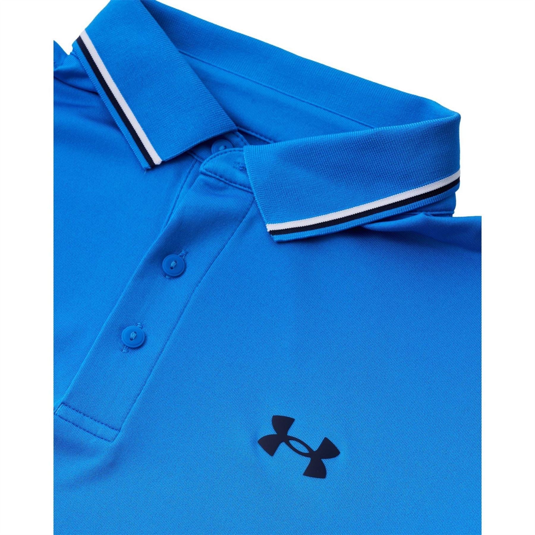 Under Armour Ribbed Collared Short Sleeve Polo Shirt