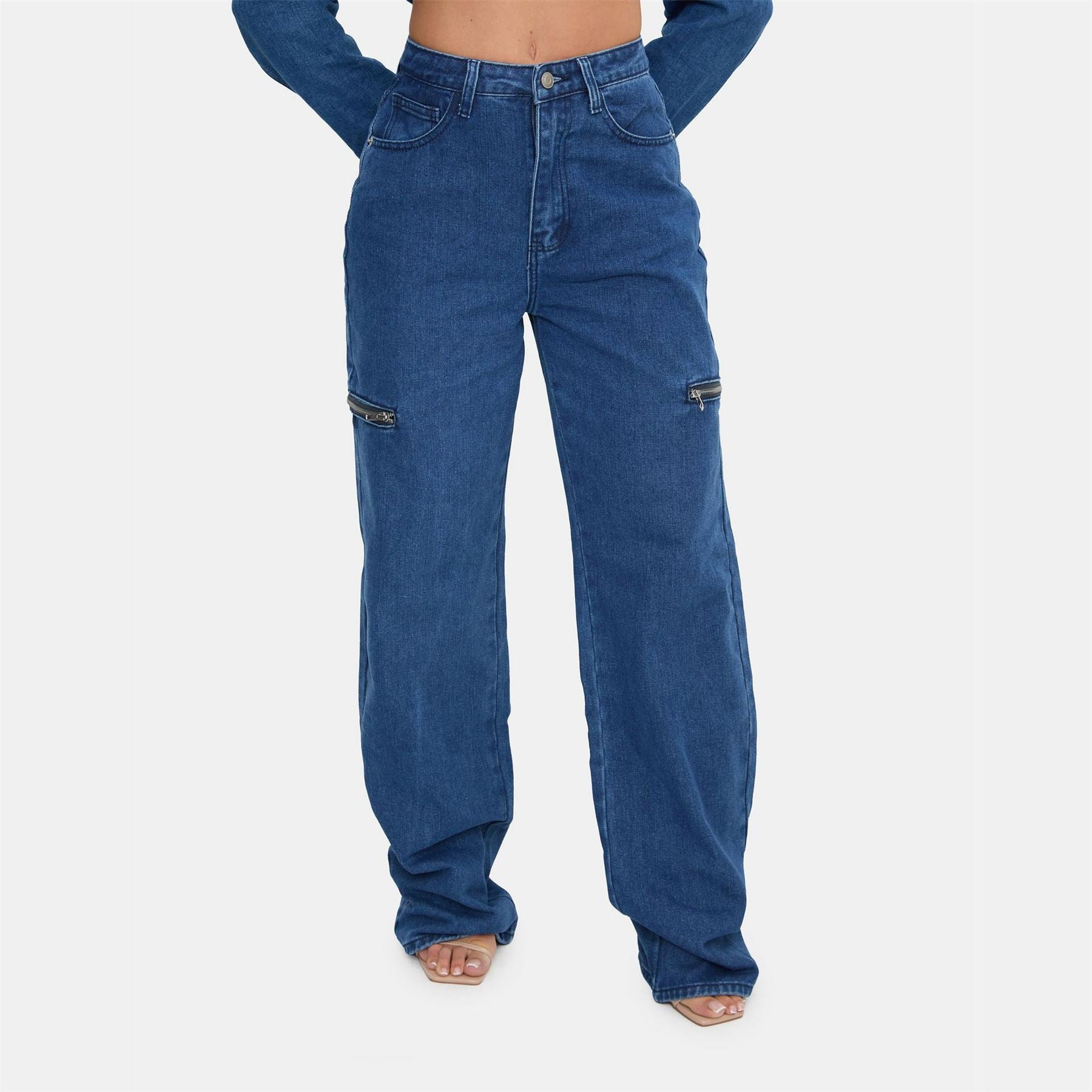 I Saw It First Detail Wide Leg Jeans
