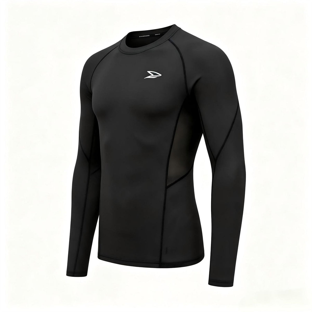 No Fear Mens Raglan Compression Long Sleeve Top