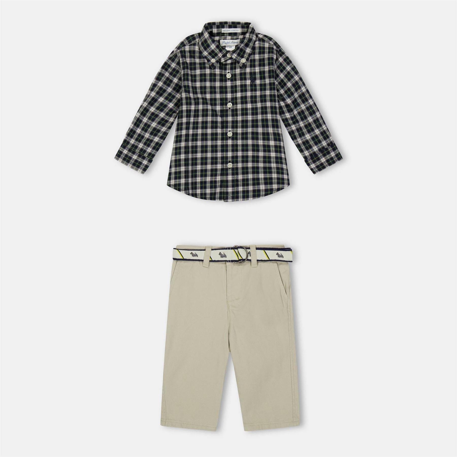 Polo Ralph Lauren Collared Neck Long Sleeve Shirt Chinos Coord Set