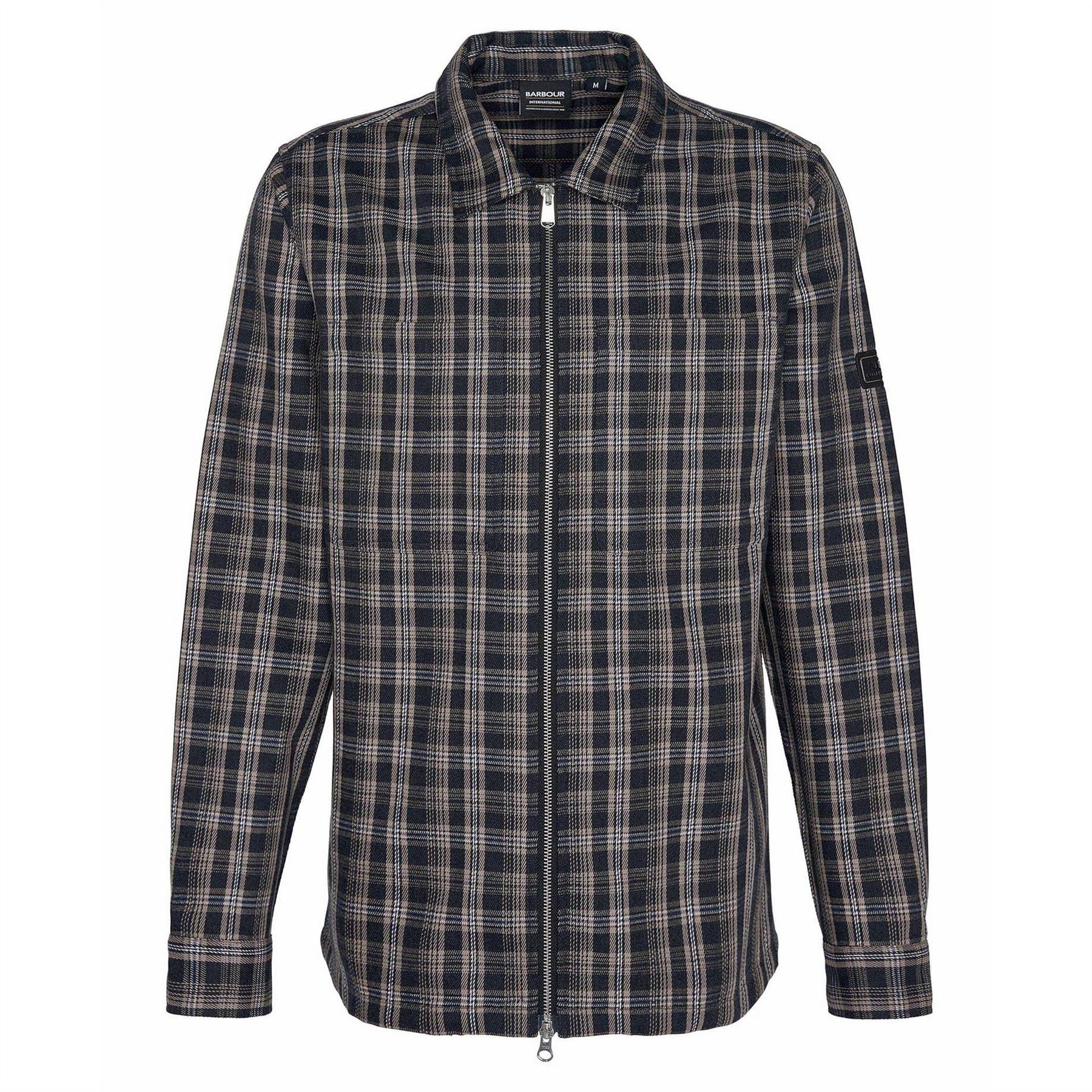 Barbour International Phoenix Checked Two Way Zip Overshirt