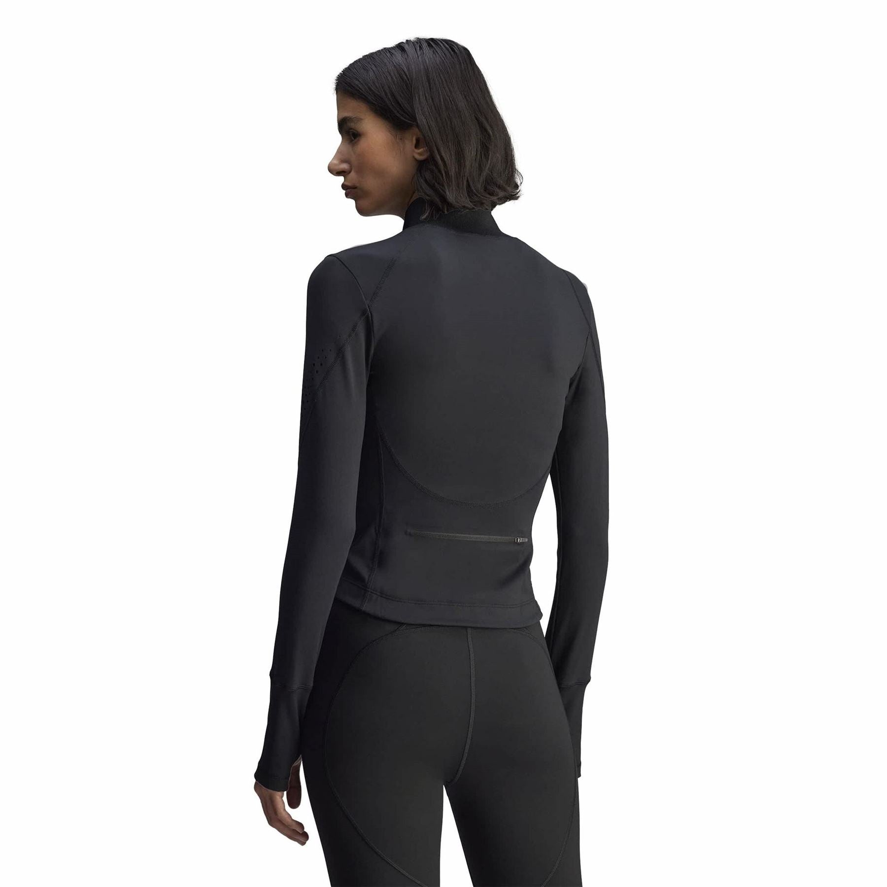 adidas by Stella McCartney Funnel Neck High Collar Long Sleeve Raglan Athletic Top