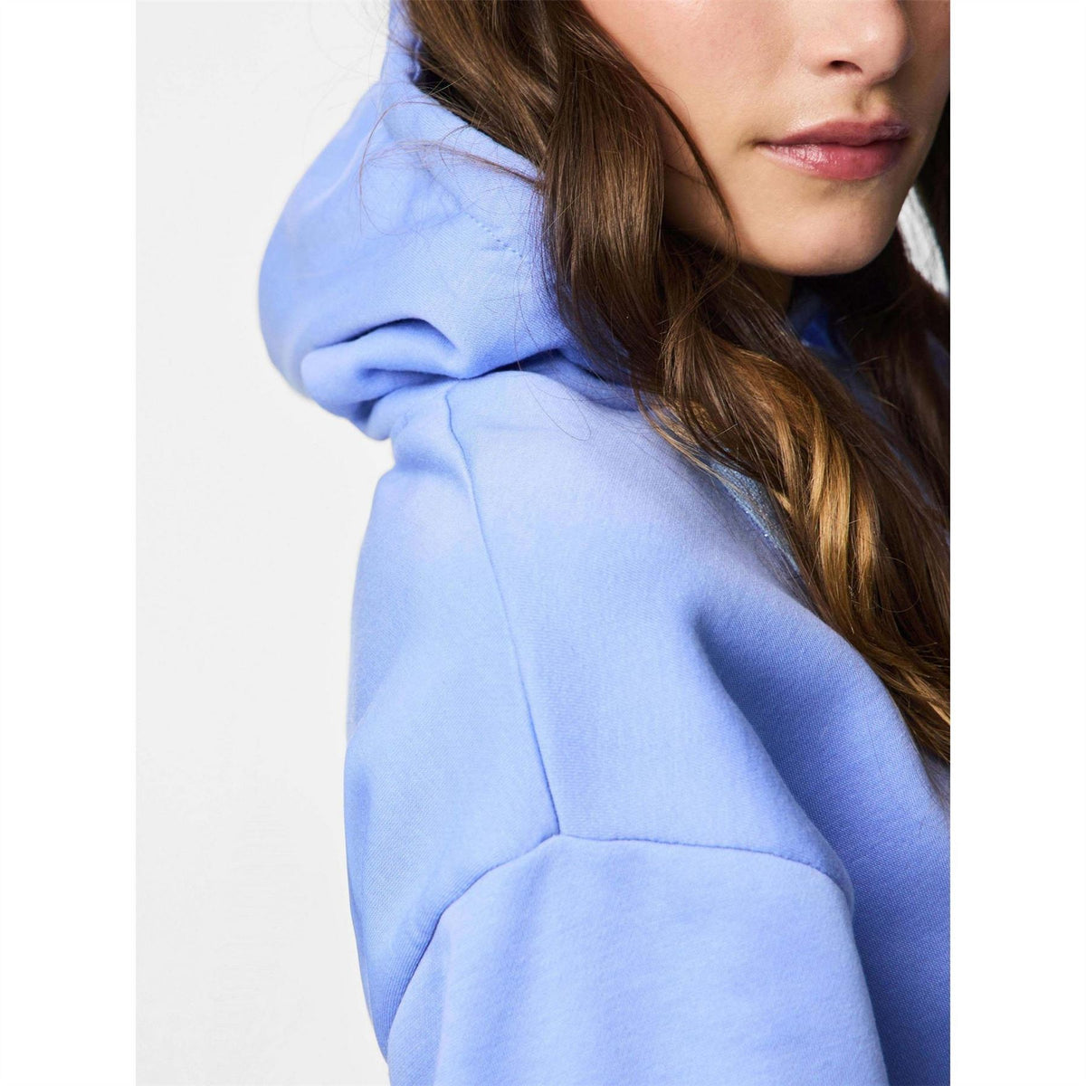 Pieces Hooded Neck Long Sleeve Drop Shoulder Sweatshirt
