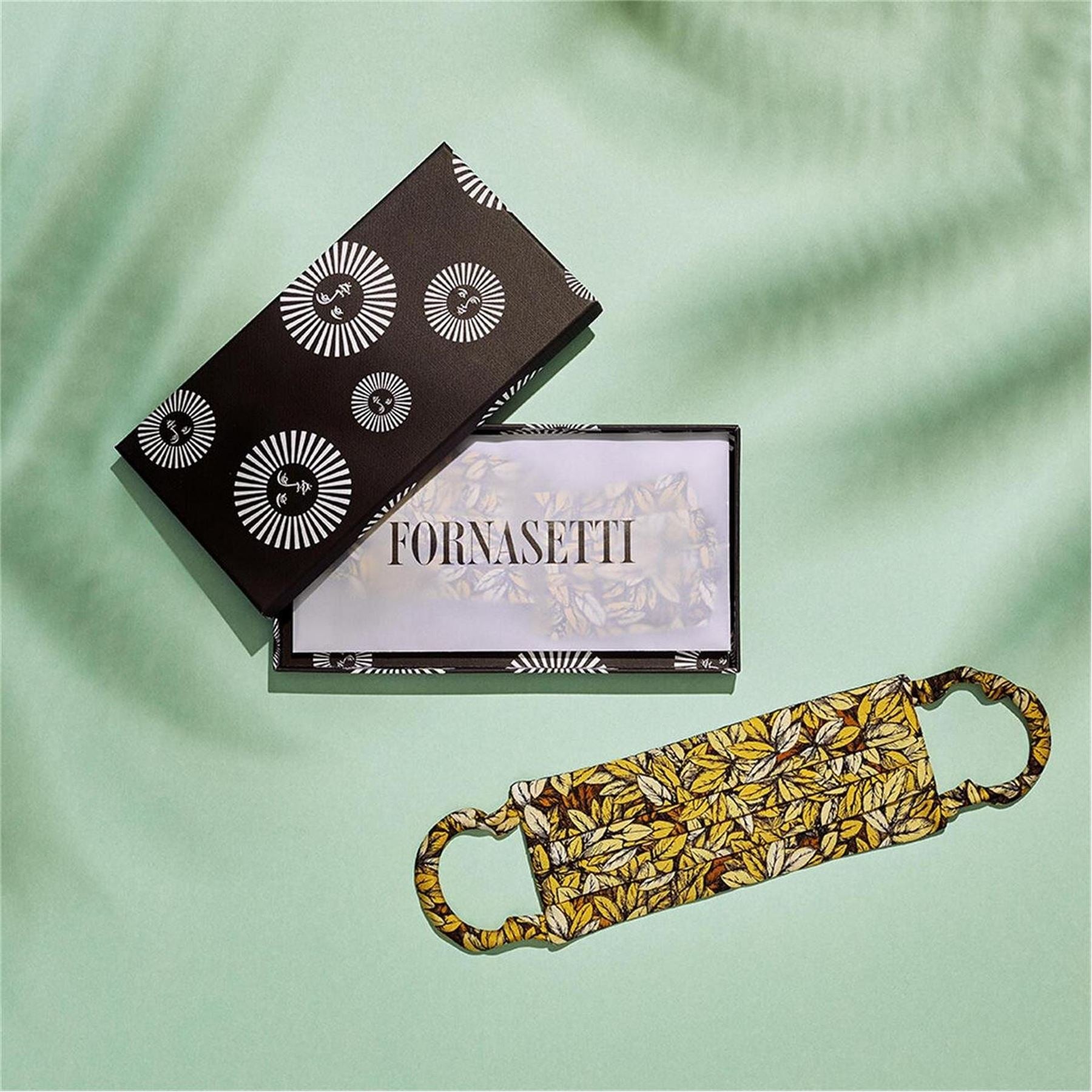 Fornasetti Printed Face Mask