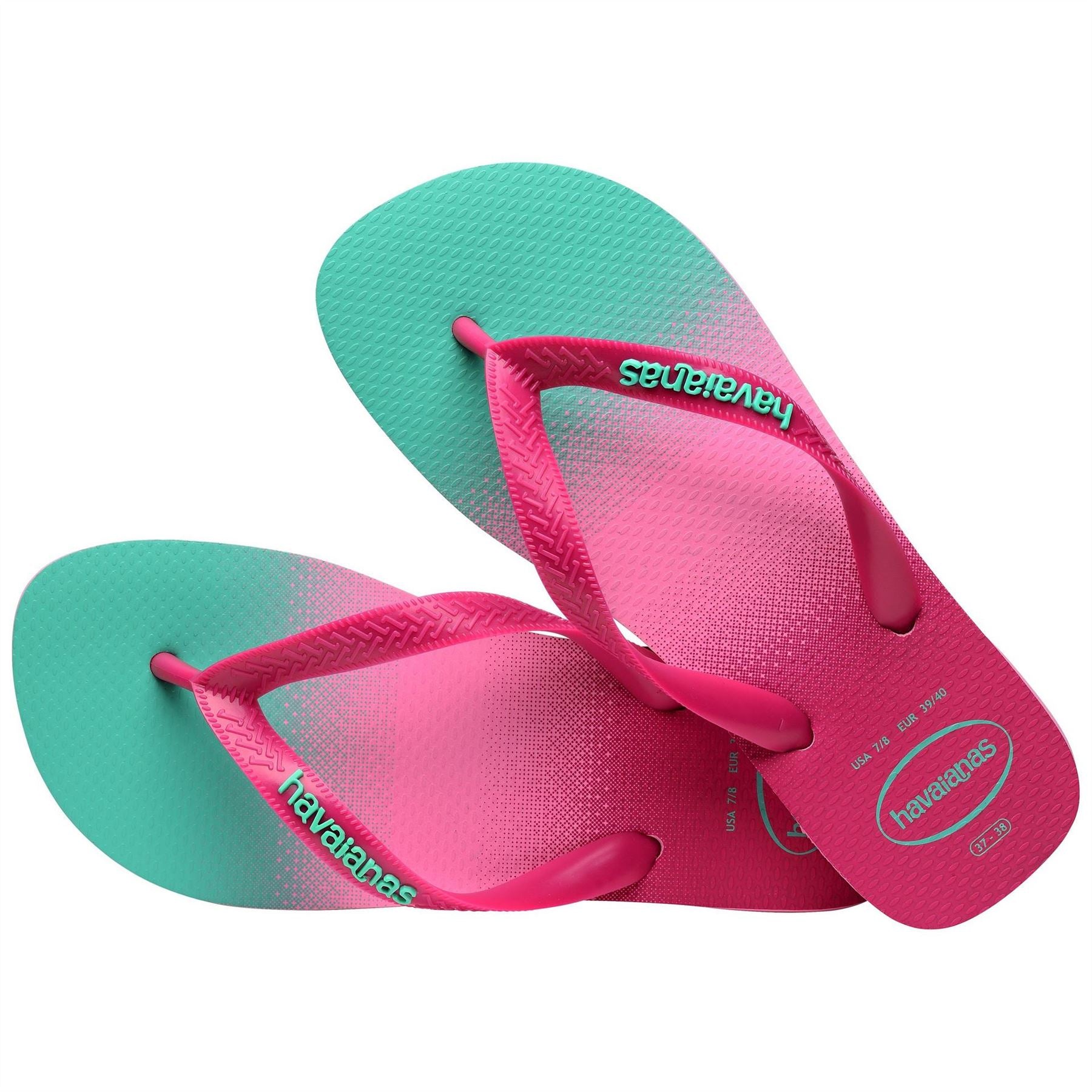 Havaianas Womens Hav. Top Fashion Pink Lemonade 37 3 Flip Flops