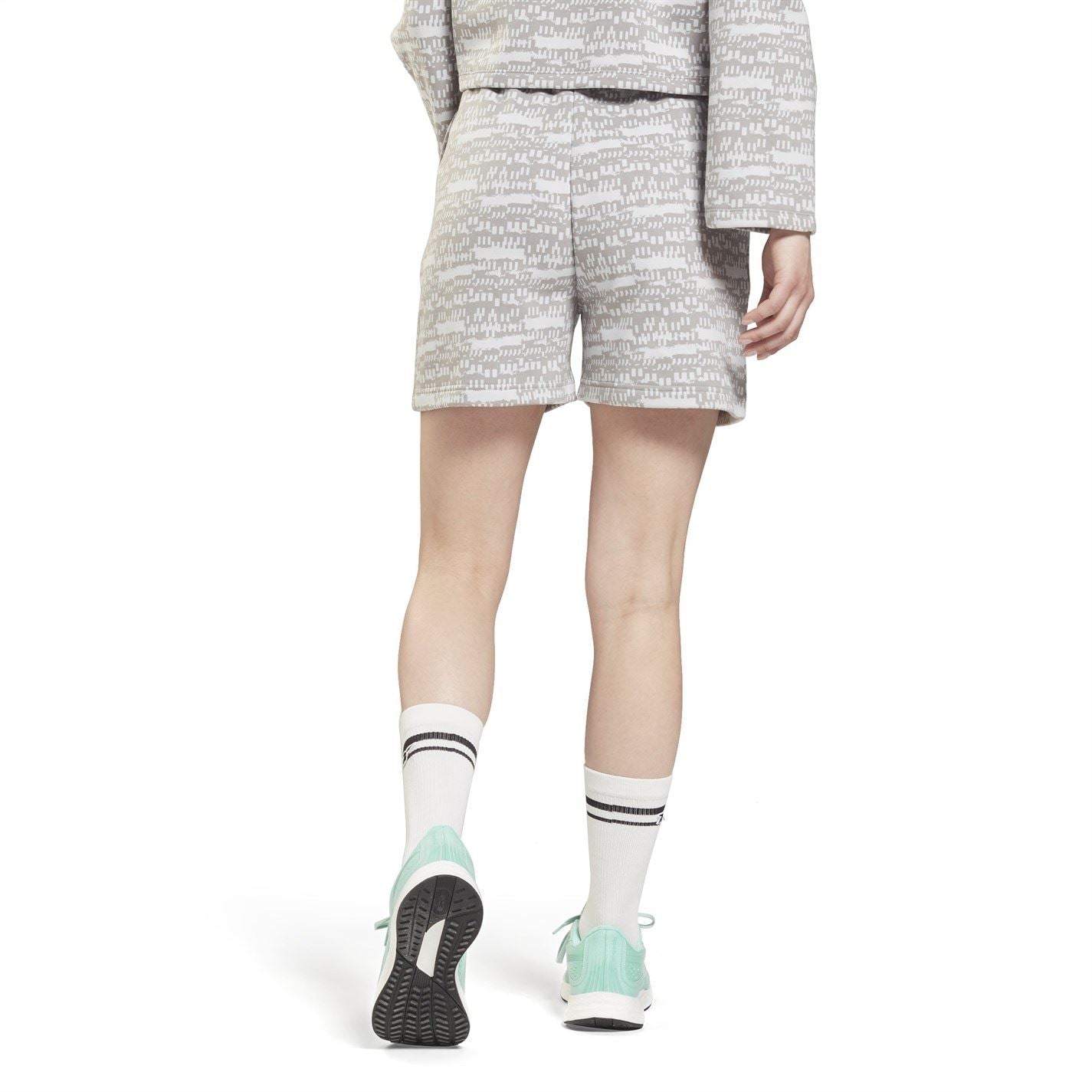 Reebok Womens Myt Printed Shorts Gym Shorts