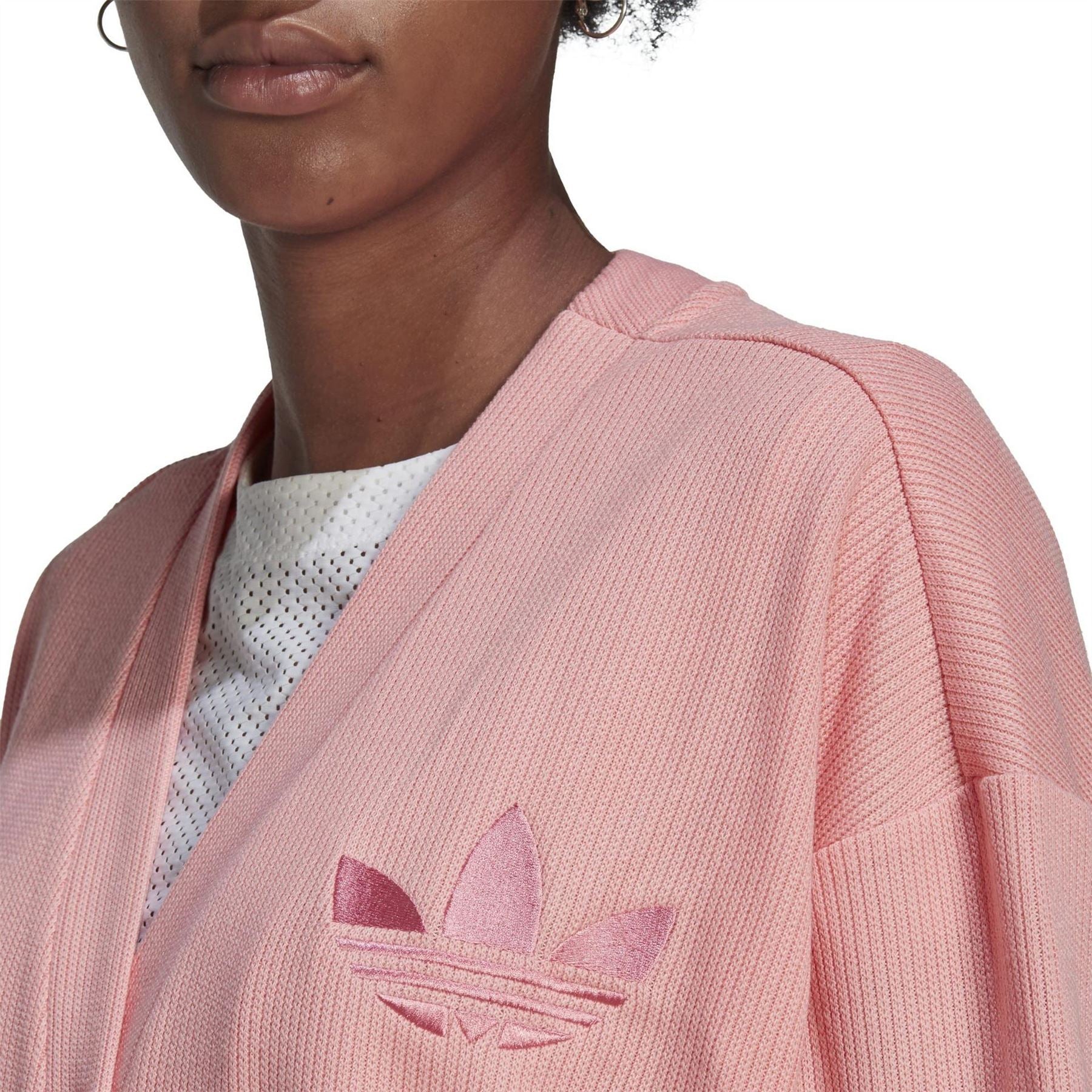 adidas Originals Petite V-Neck Relaxed Fit Sweater