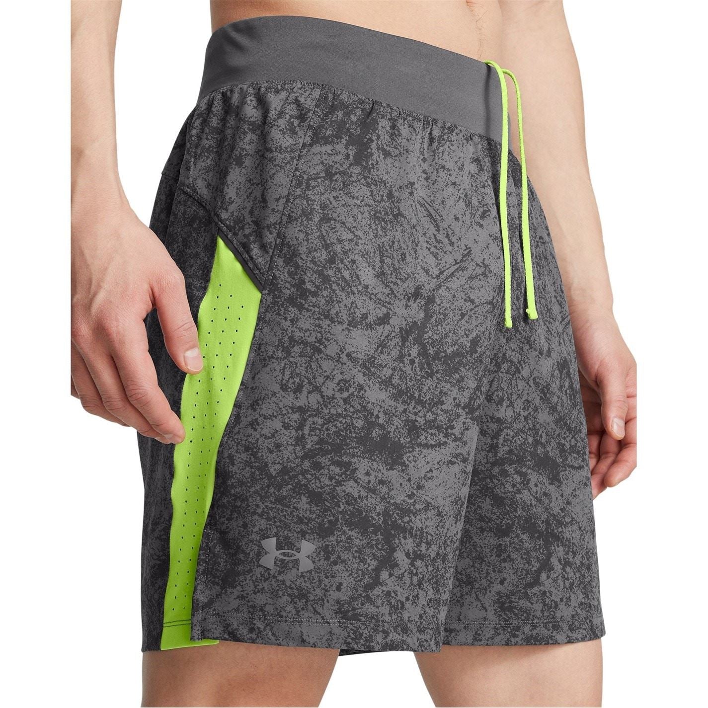 Under Armour Mens Armour Ua Launch Pro 7 Printed Shorts Running Shorts