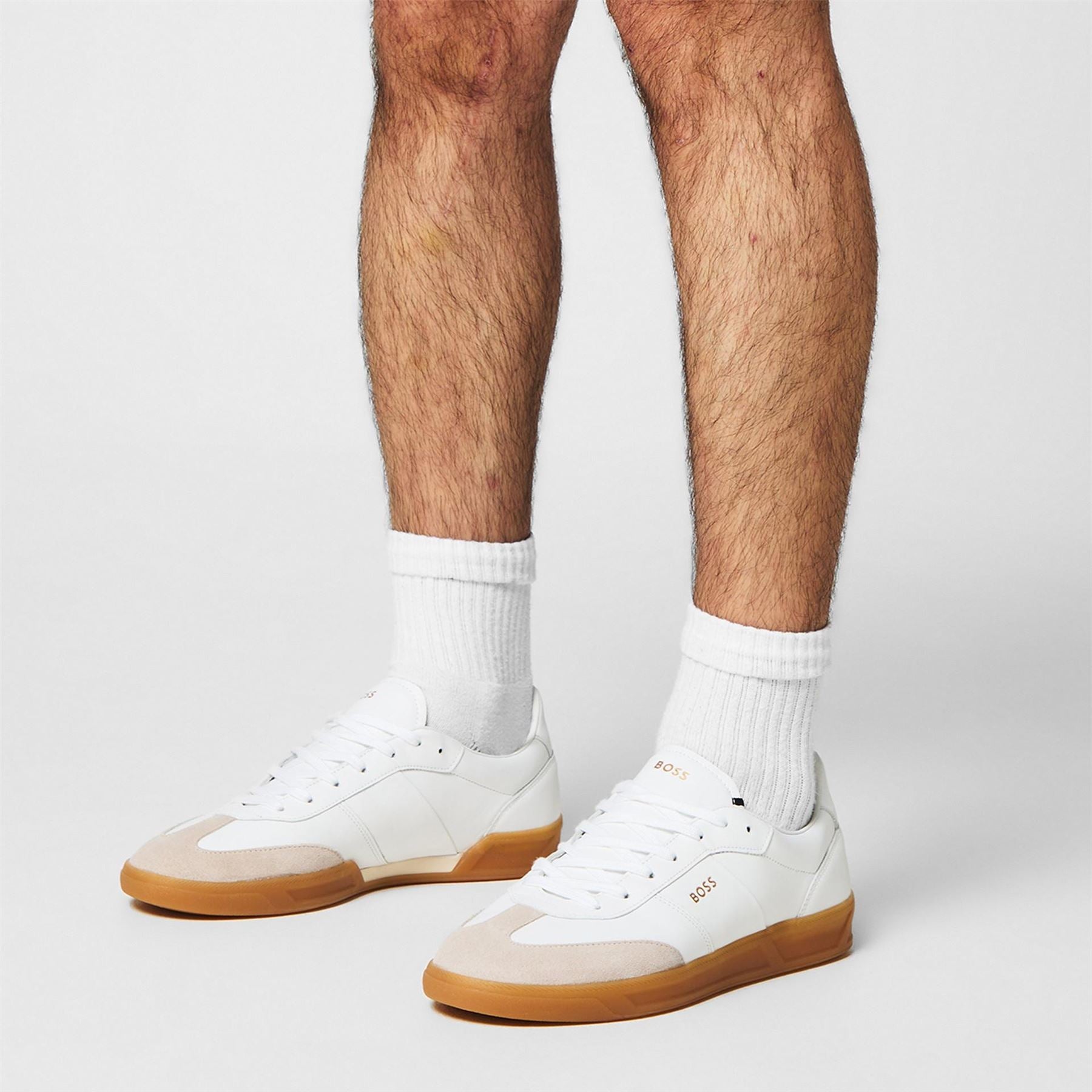 Boss Brandon Leather Low Top Trainers