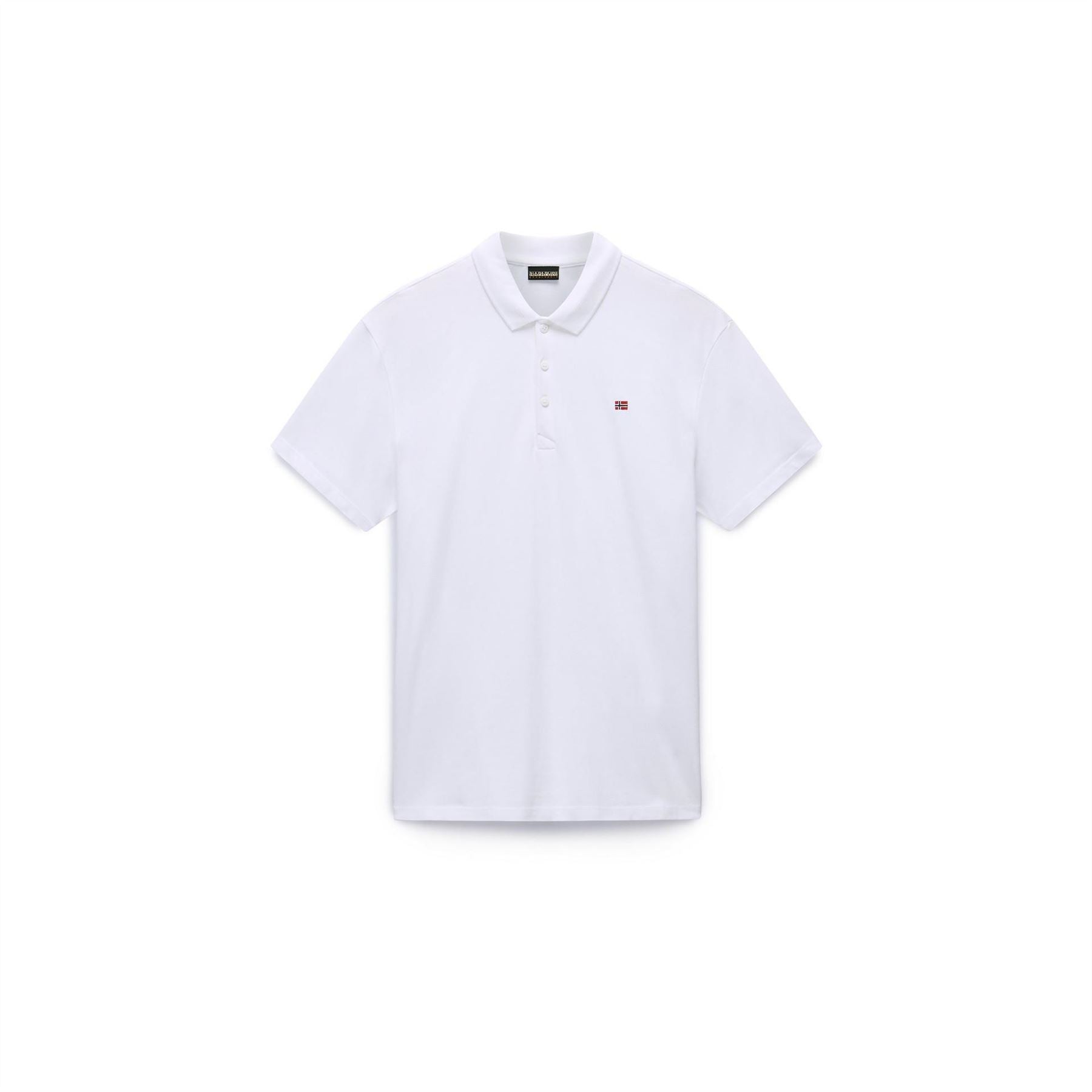 Napapijri Black Regular Fit Solid Polo Shirt