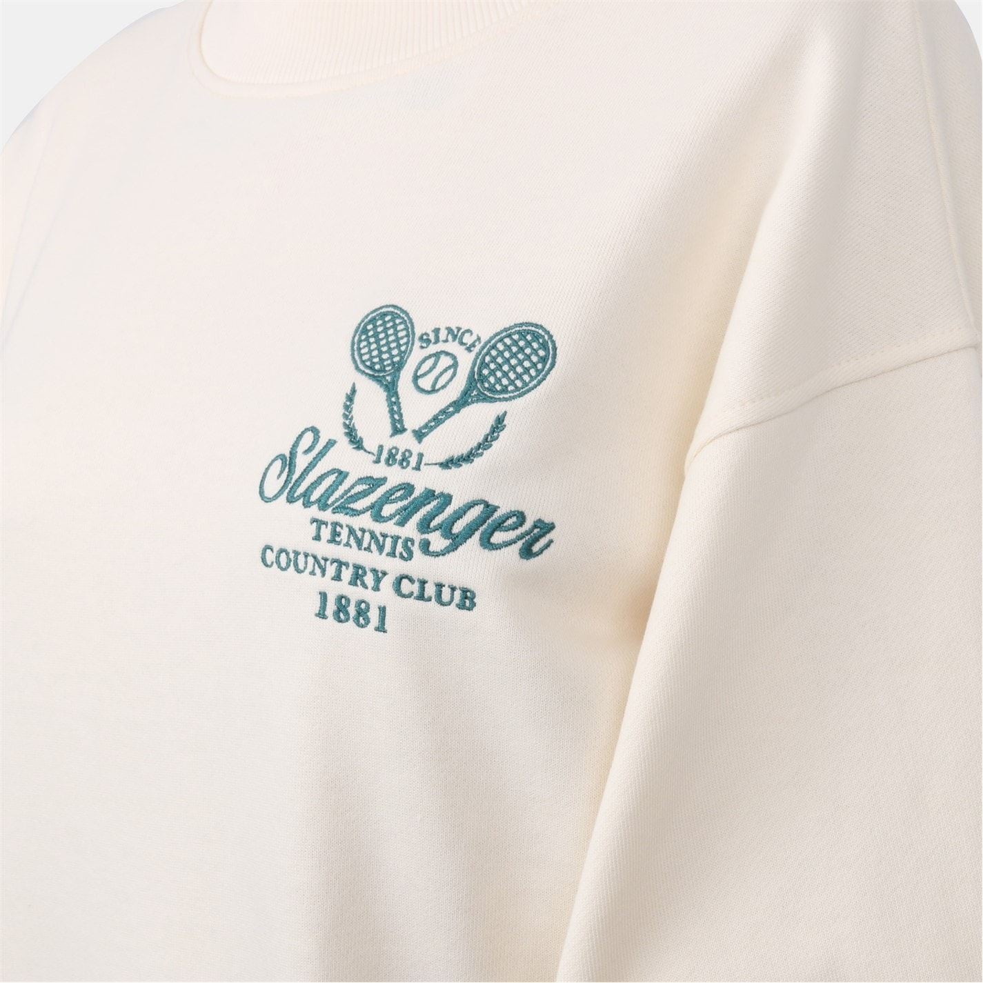 Slazenger Tennis Embroidered Drop Shoulder Sweatshirt