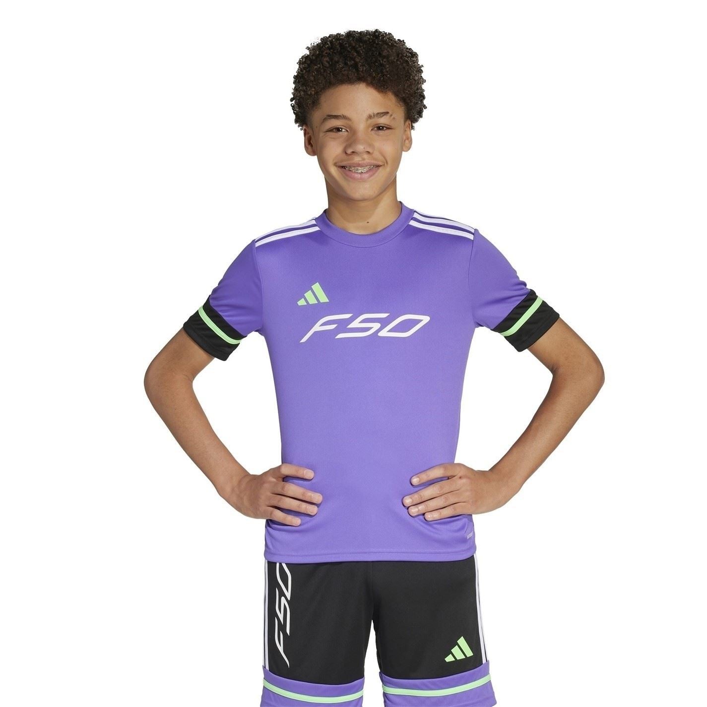 adidas F50 Short Sleeve Training Shirt Juniors