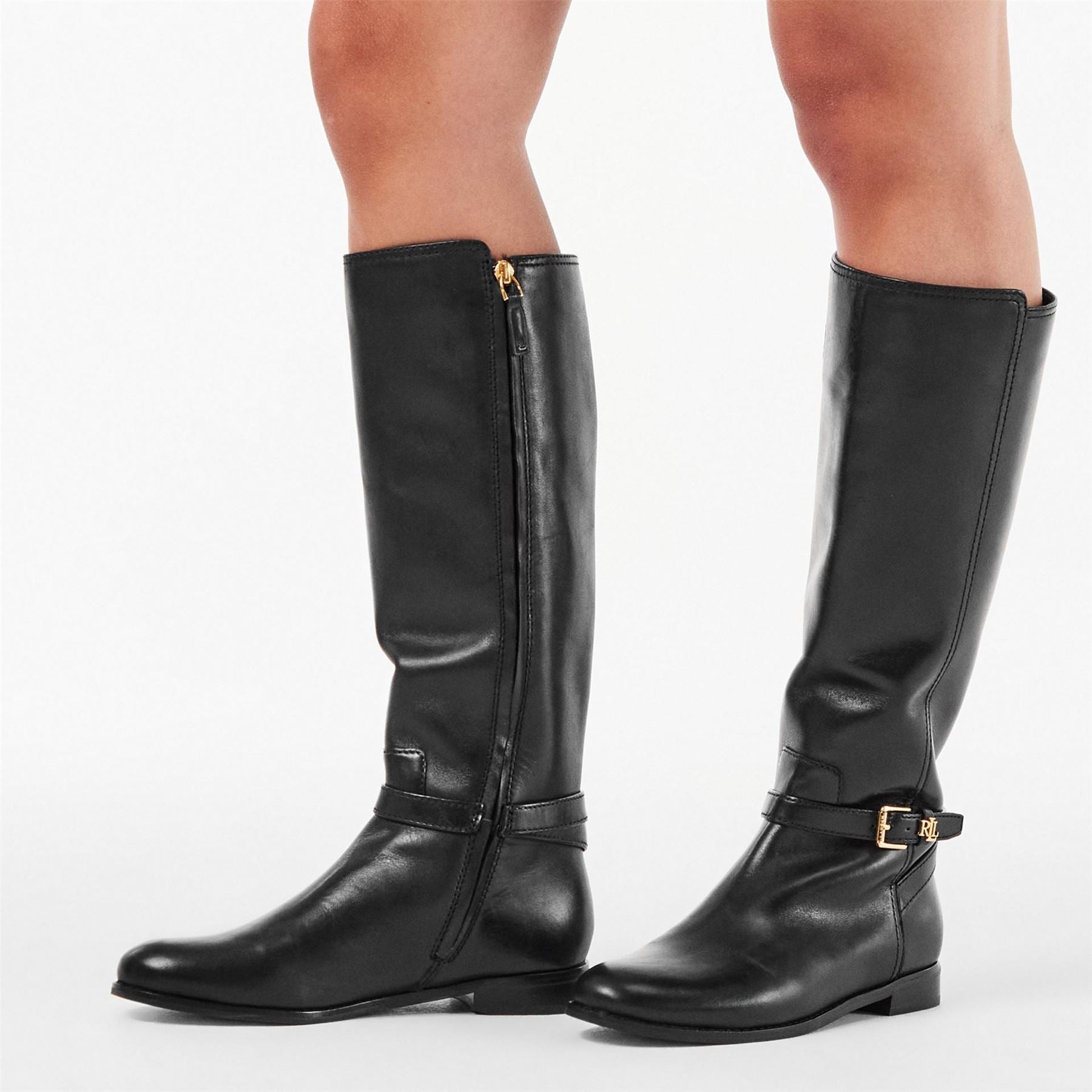 Lauren by Ralph Lauren Real Leather Brook Knee High Boots