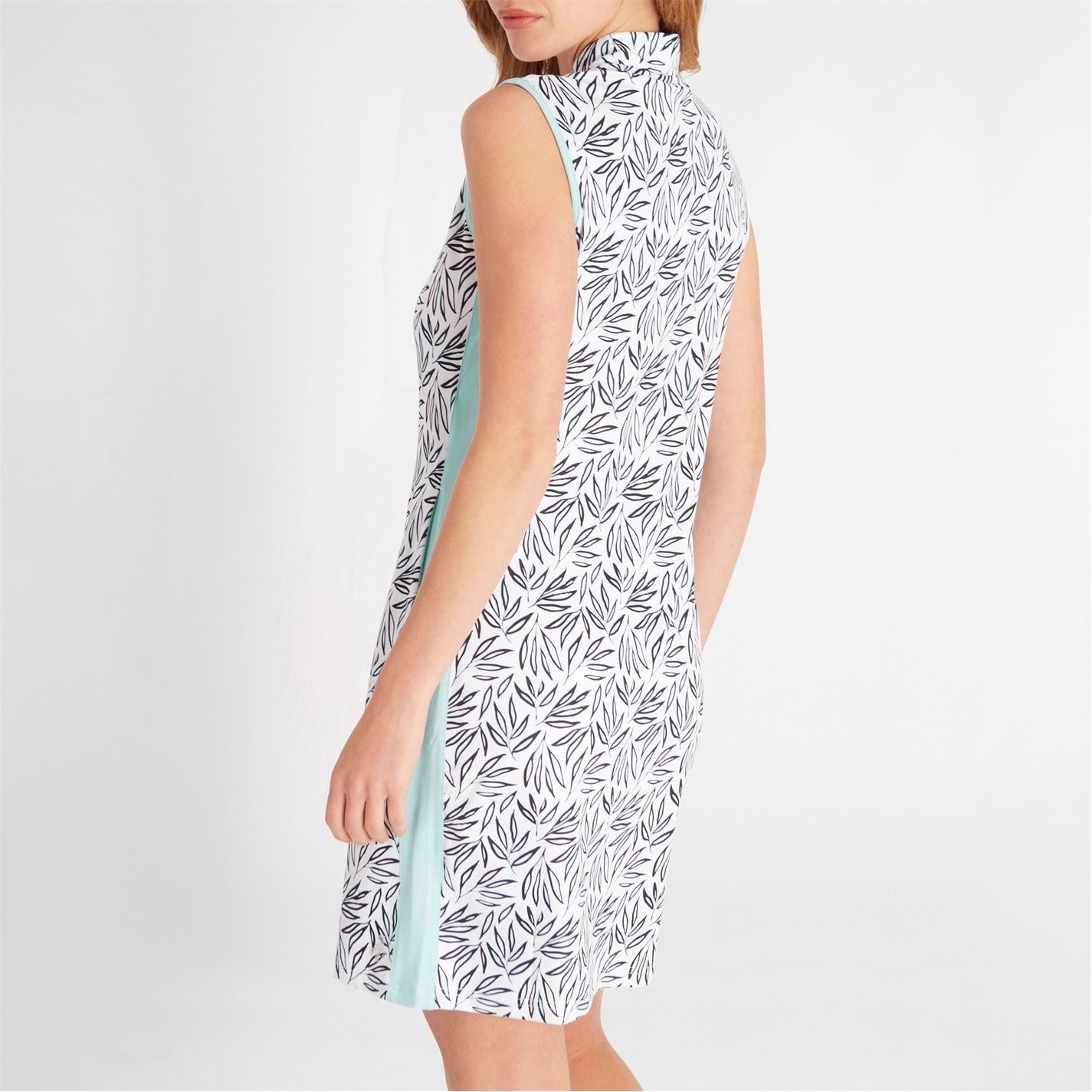 Calvin Klein Golf G Zip Neck Knee Length Shift Dress