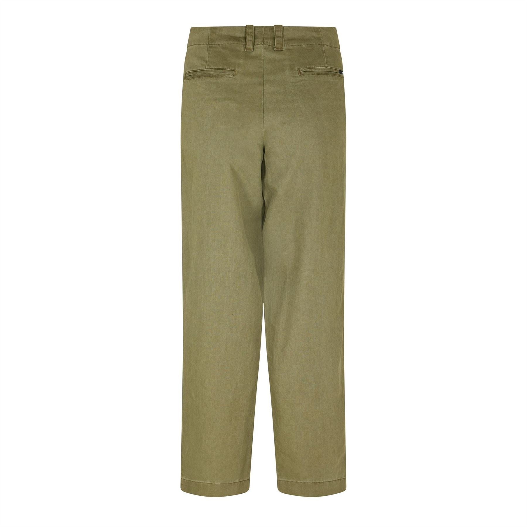 Timberland Linen Utility Solid Patterned Straight Chinos