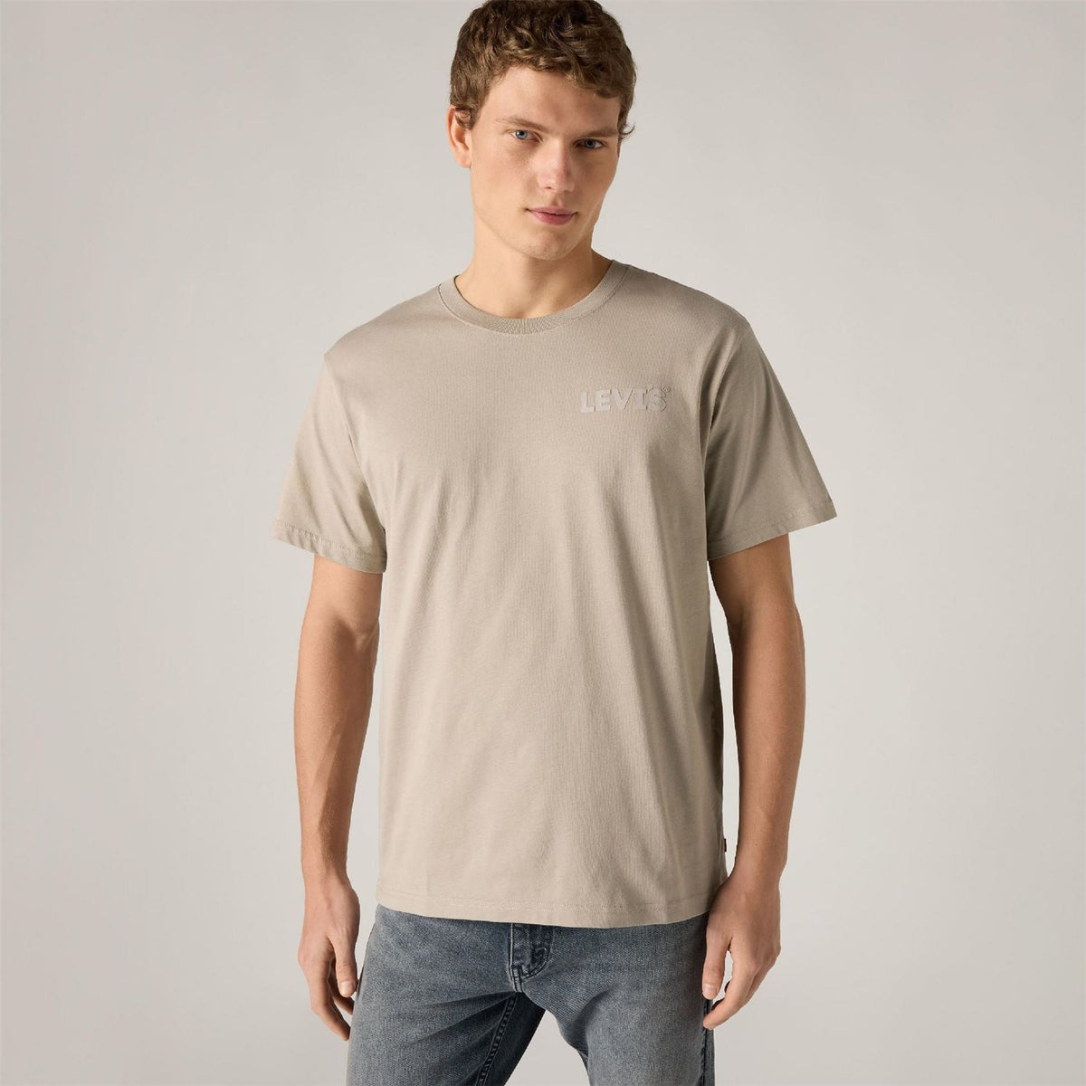 Levis Headline Logo Cotton Relaxed Fit T-Shirt