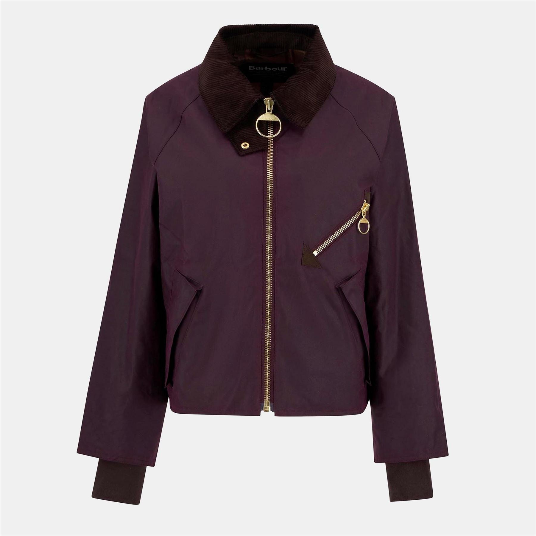Barbour Arlene Cotton Long Sleeve Full Zip Wax Jacket