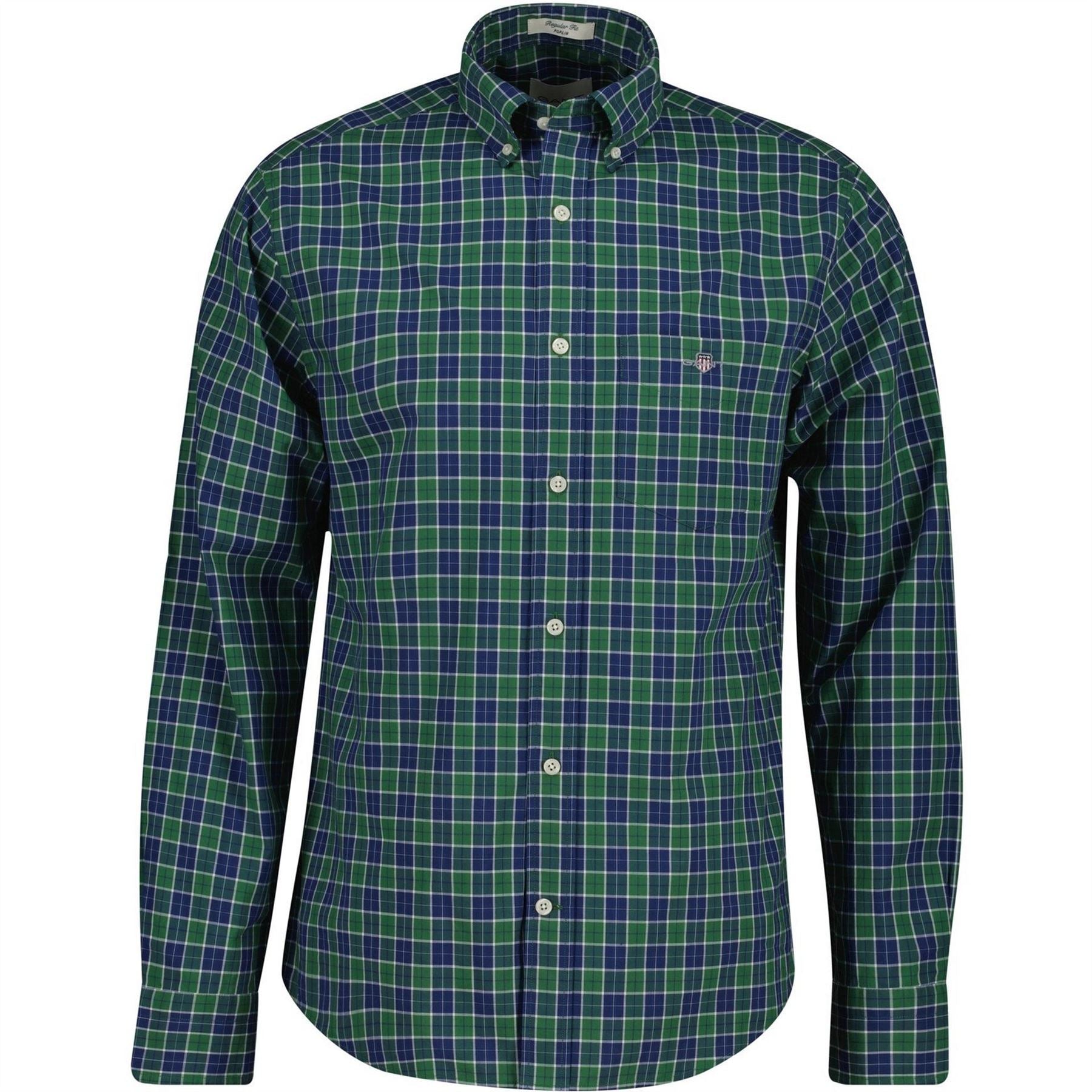 Gant Classic Check Button Down Collar Long Sleeve Shirt