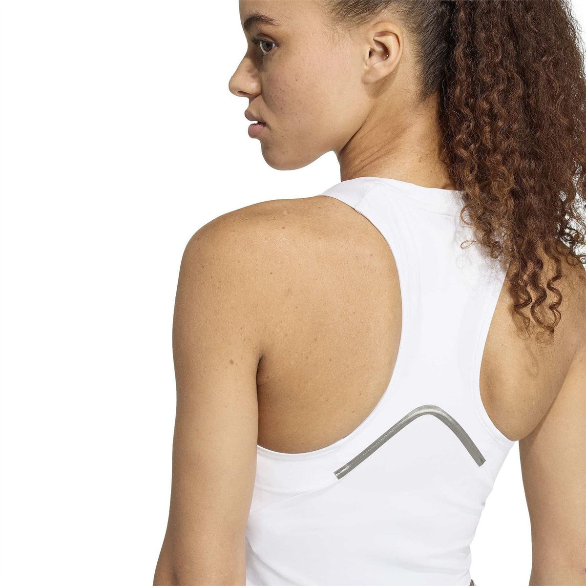 adidas Bold Logo V-Neck Sleeveless Slim Fit Tank