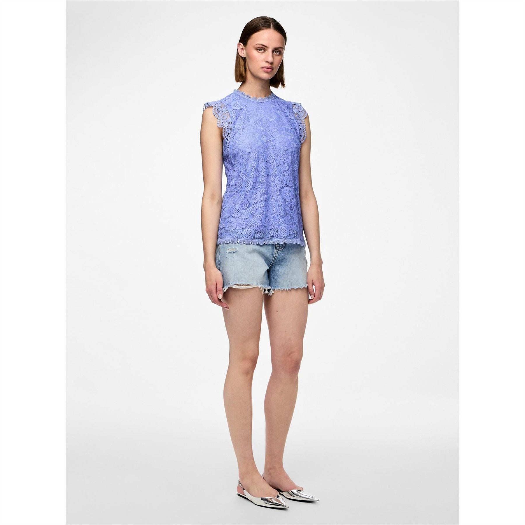 Pieces High Neck Regular Fit Blouse