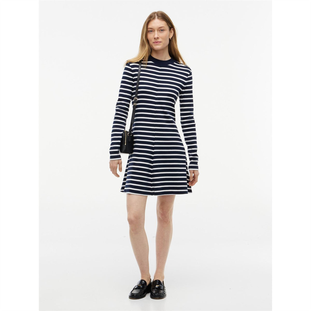 Tommy Hilfiger Cody Long Sleeve Crew Neck Slim Fit Skater Dress