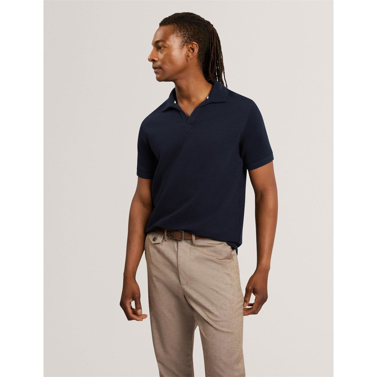 Ted Baker Waffle Short Sleeve Polo Shirt