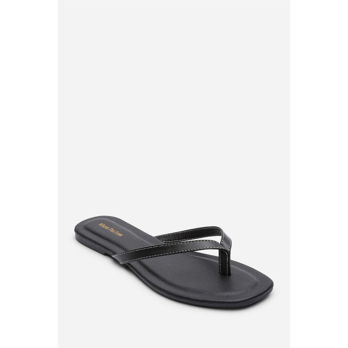 Wheres That From Flip Flop Sandal With Contrast Stitch Detail