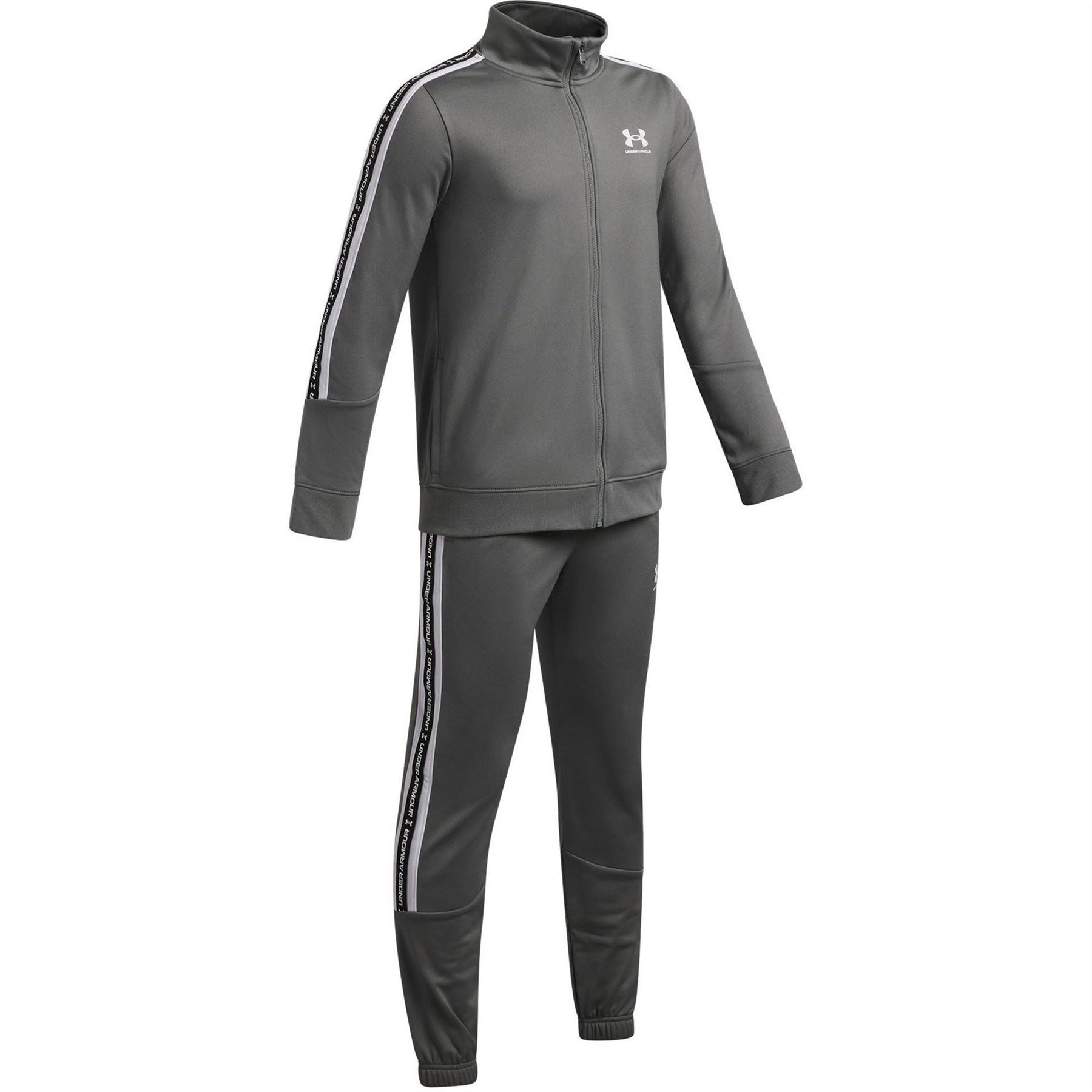 Under Armour Icon Tape Funnel Neck Long Sleeve Full Tracksuit