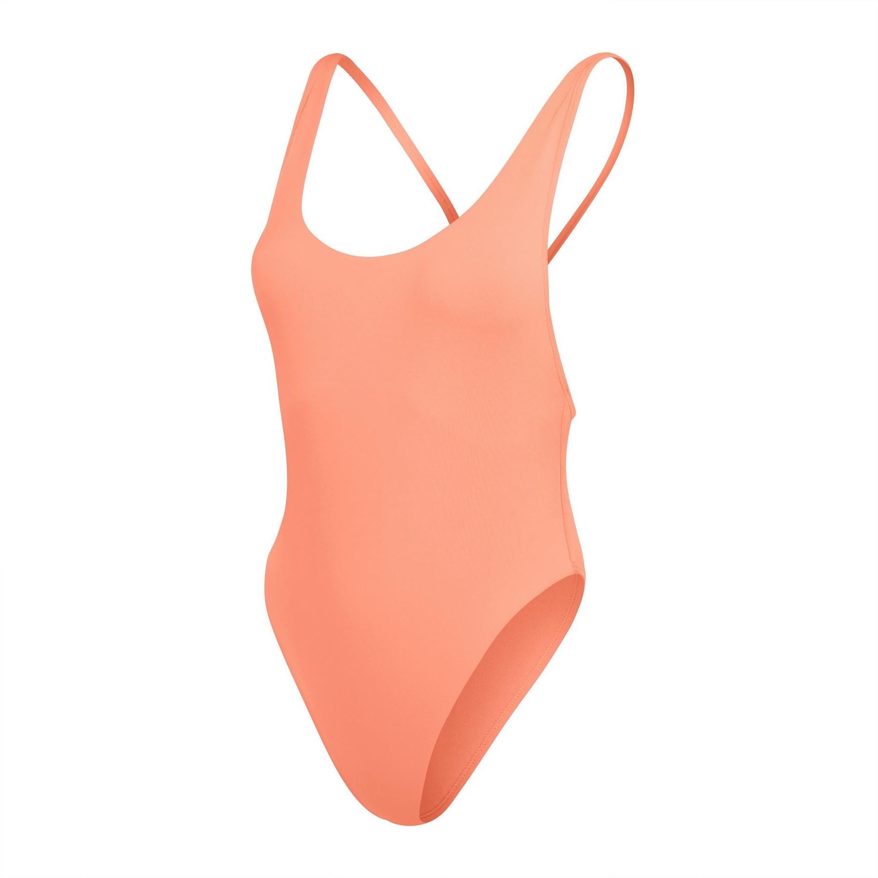 Speedo Solid Patterned One Piece Swimsuit