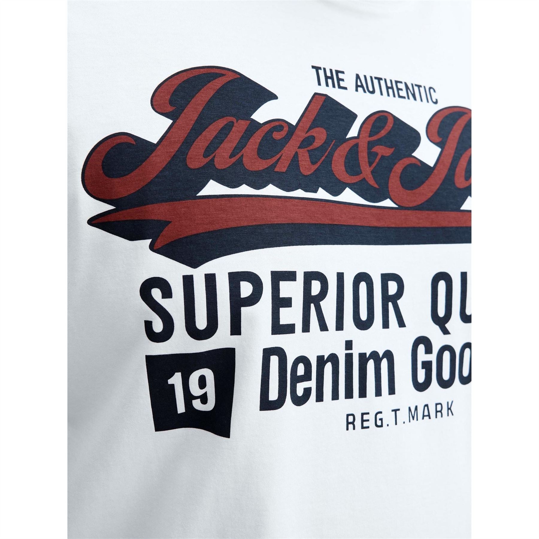 Jack and Jones Mens Logo T-Shirt Plus Size